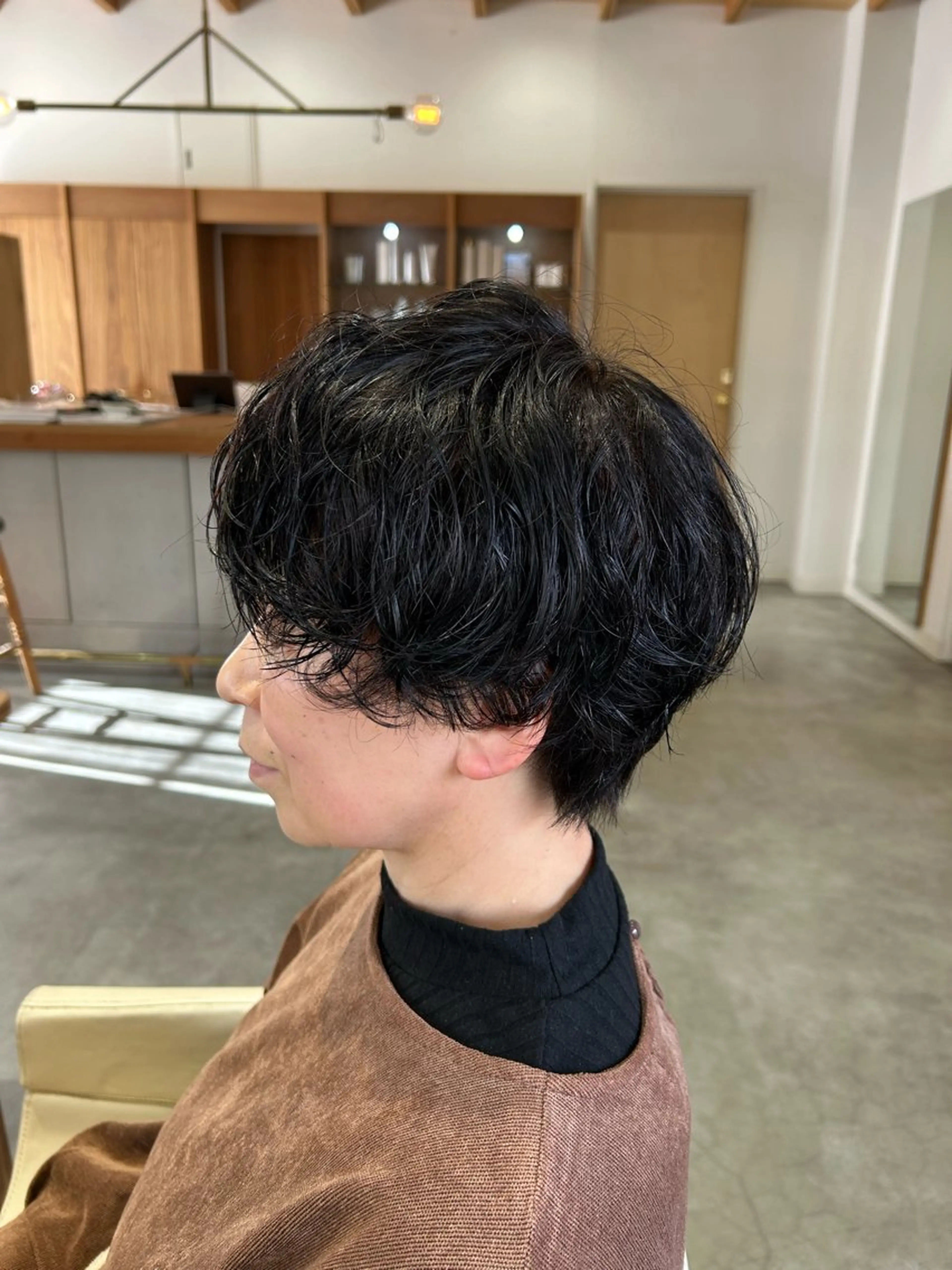 ショート パーマ ショートヘア カット パーマ 佐藤 悠生 メンズパーマ.カットのヘアスタイル