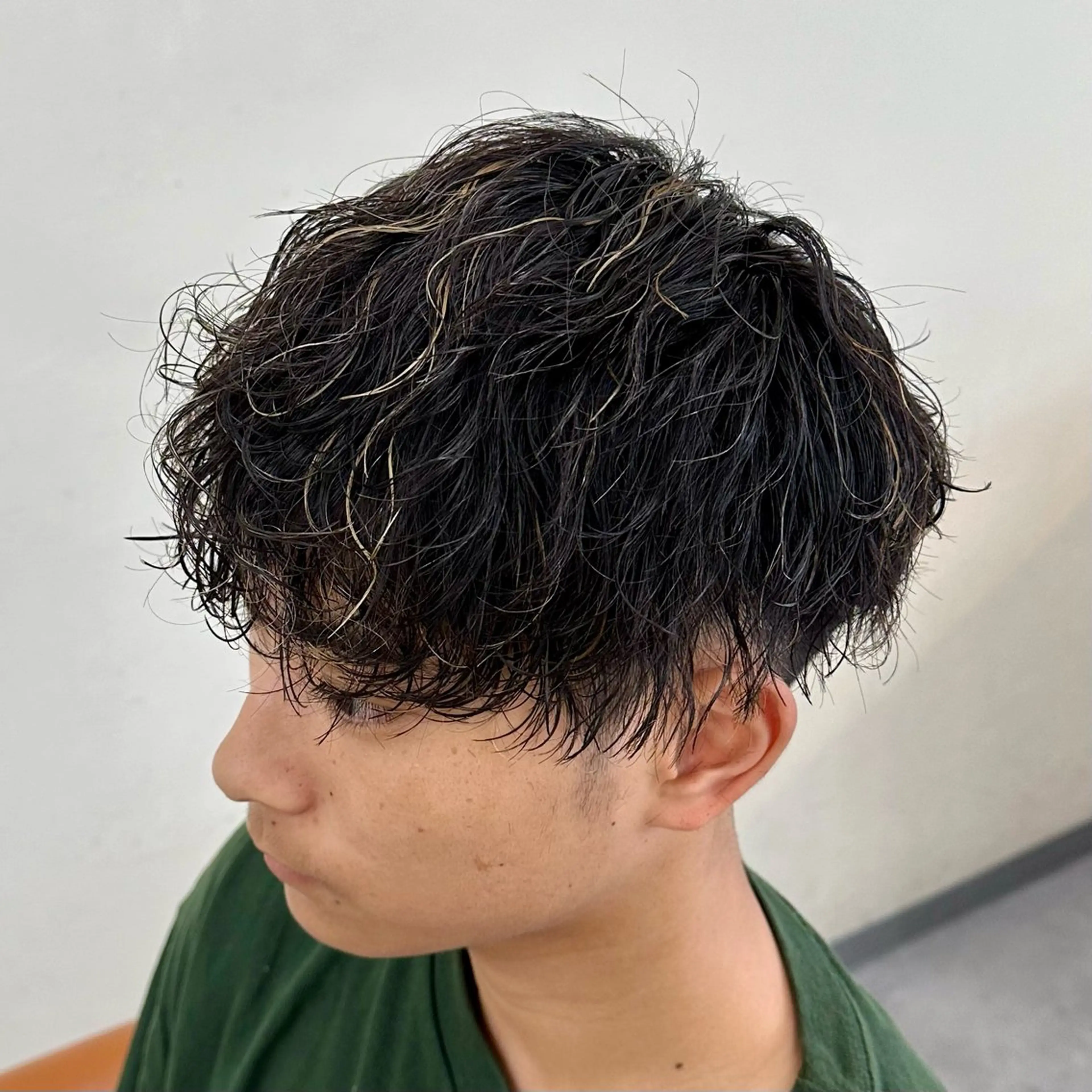 パーマ ヘアアレンジ メンズ カット パーマ 梅田/メンズパーマ /短髪/田中崇奨のヘアスタイル