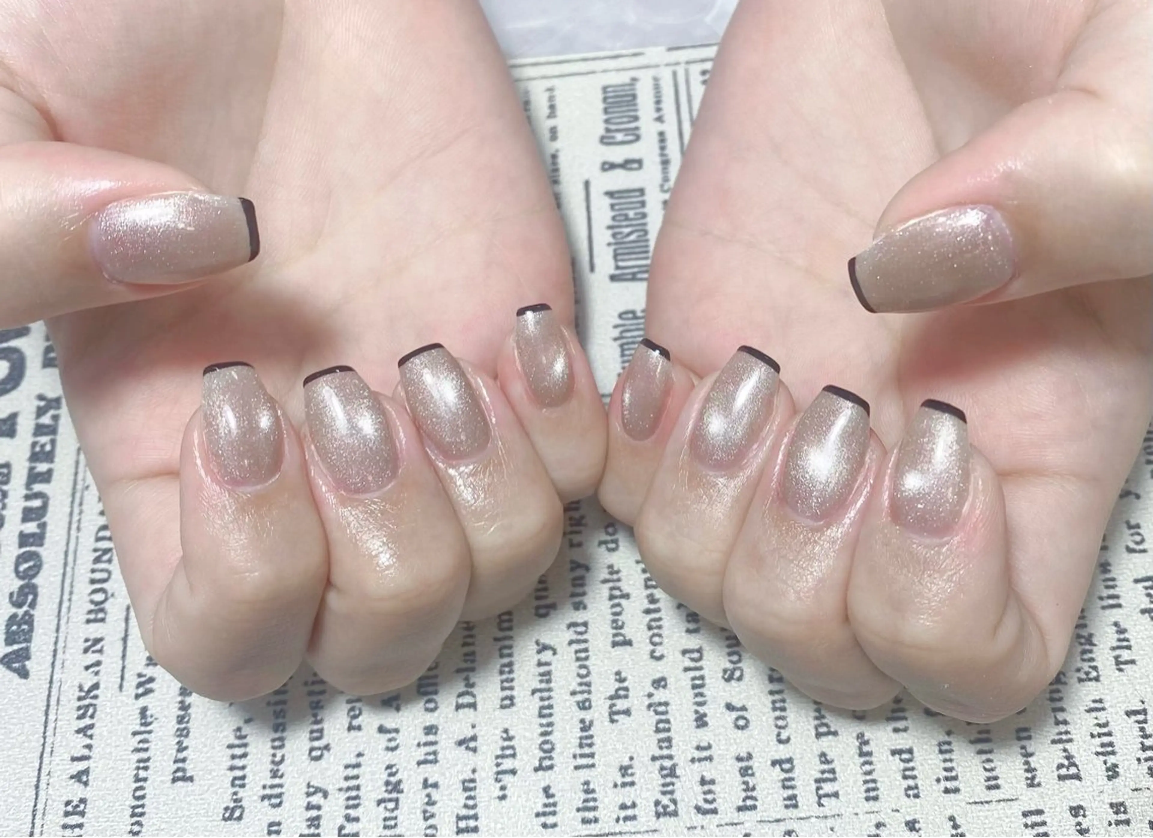 ネイル アートネイル フレンチネイル ジェルネイル グラデーション 韓国ネイル Nail Salon kihi大塚店のネイルデザイン