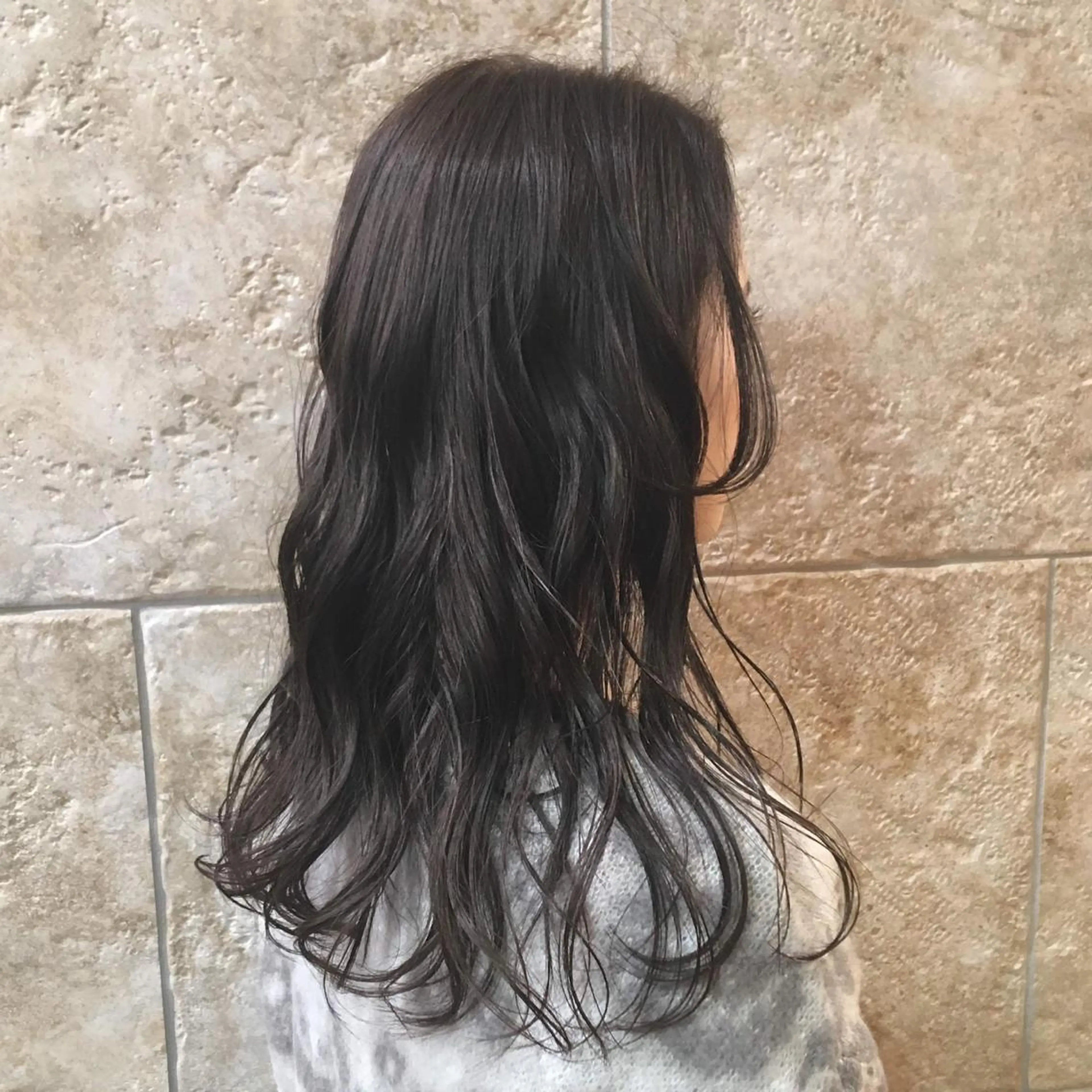 ロング カラー 斉藤 貴也のヘアスタイル