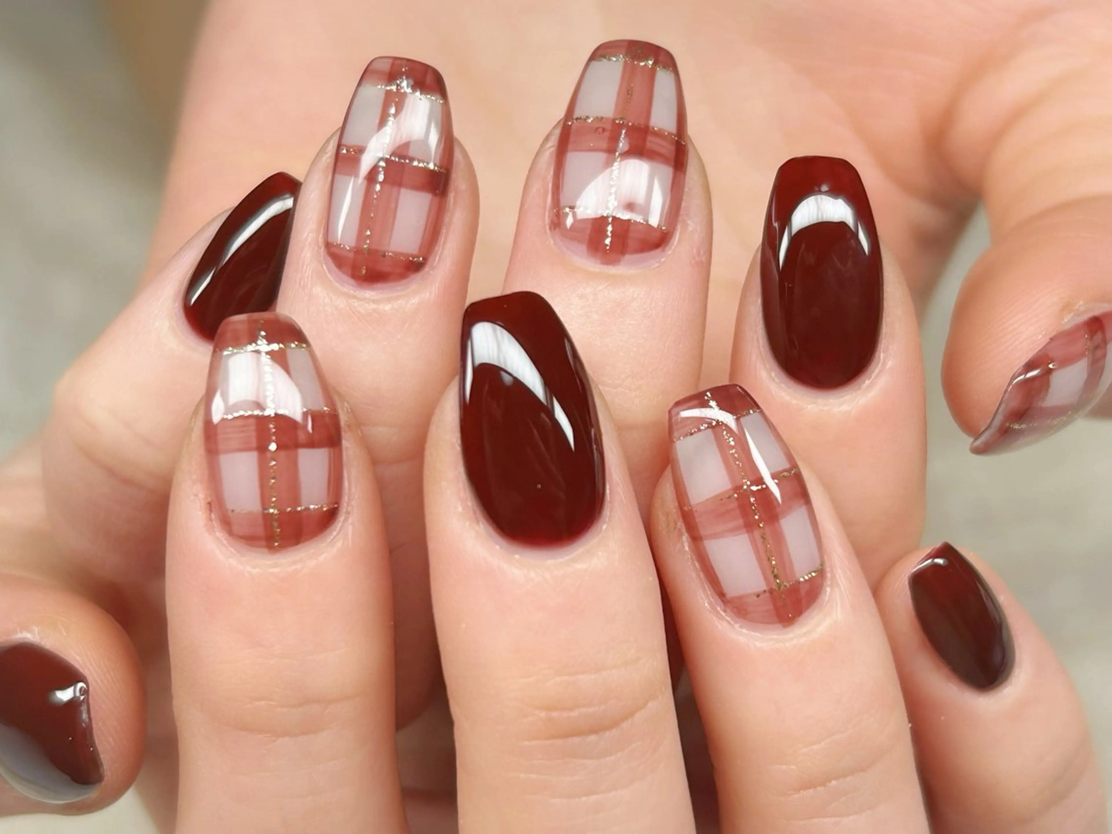 ネイル アートネイル チークネイル 成人式 入学式 長さ出し ハンドネイル Lino Nailのネイルデザイン