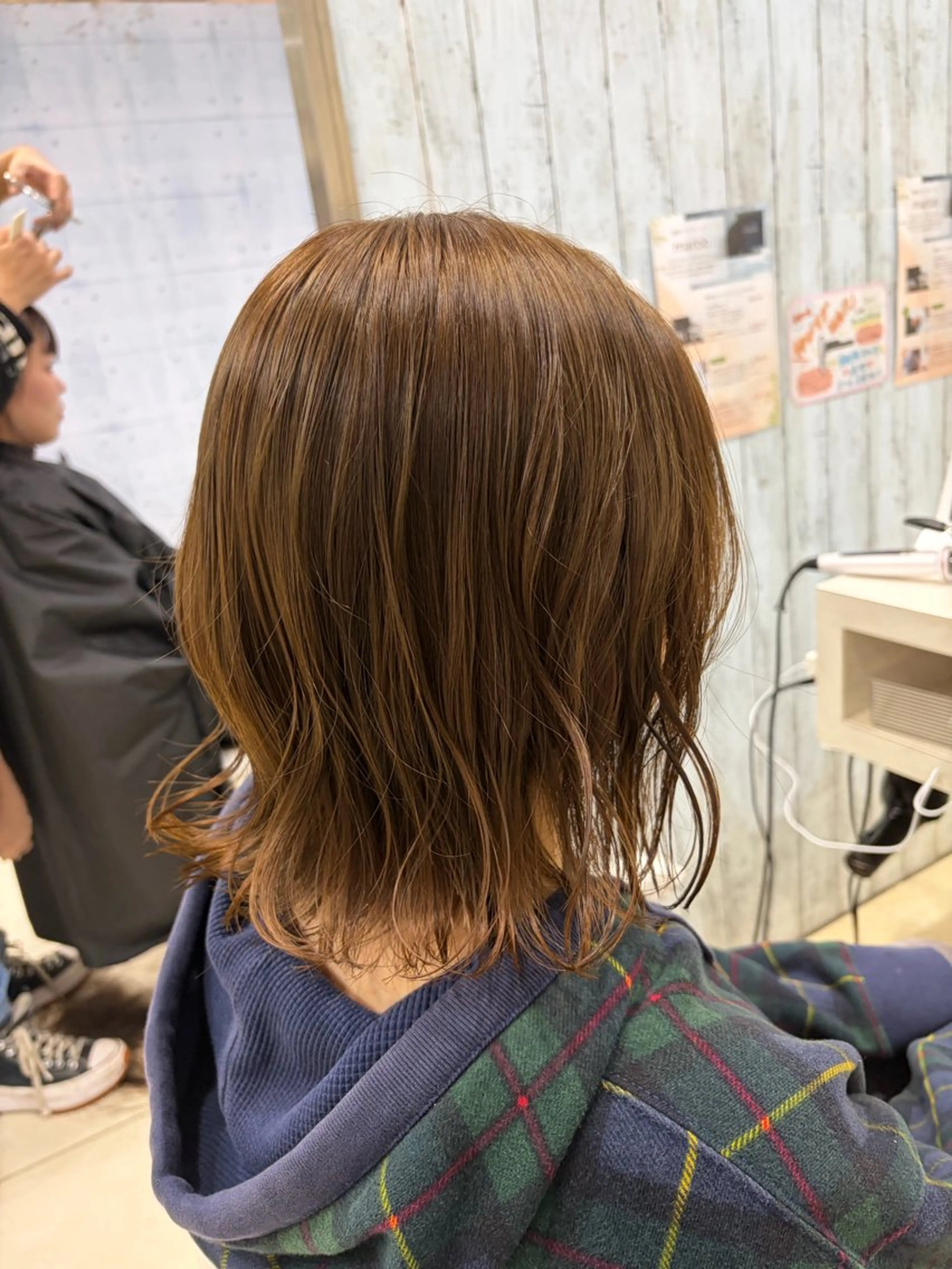 セミロング 【髪質改善カラー】 あむ·. ⟡ 🖤のヘアスタイル