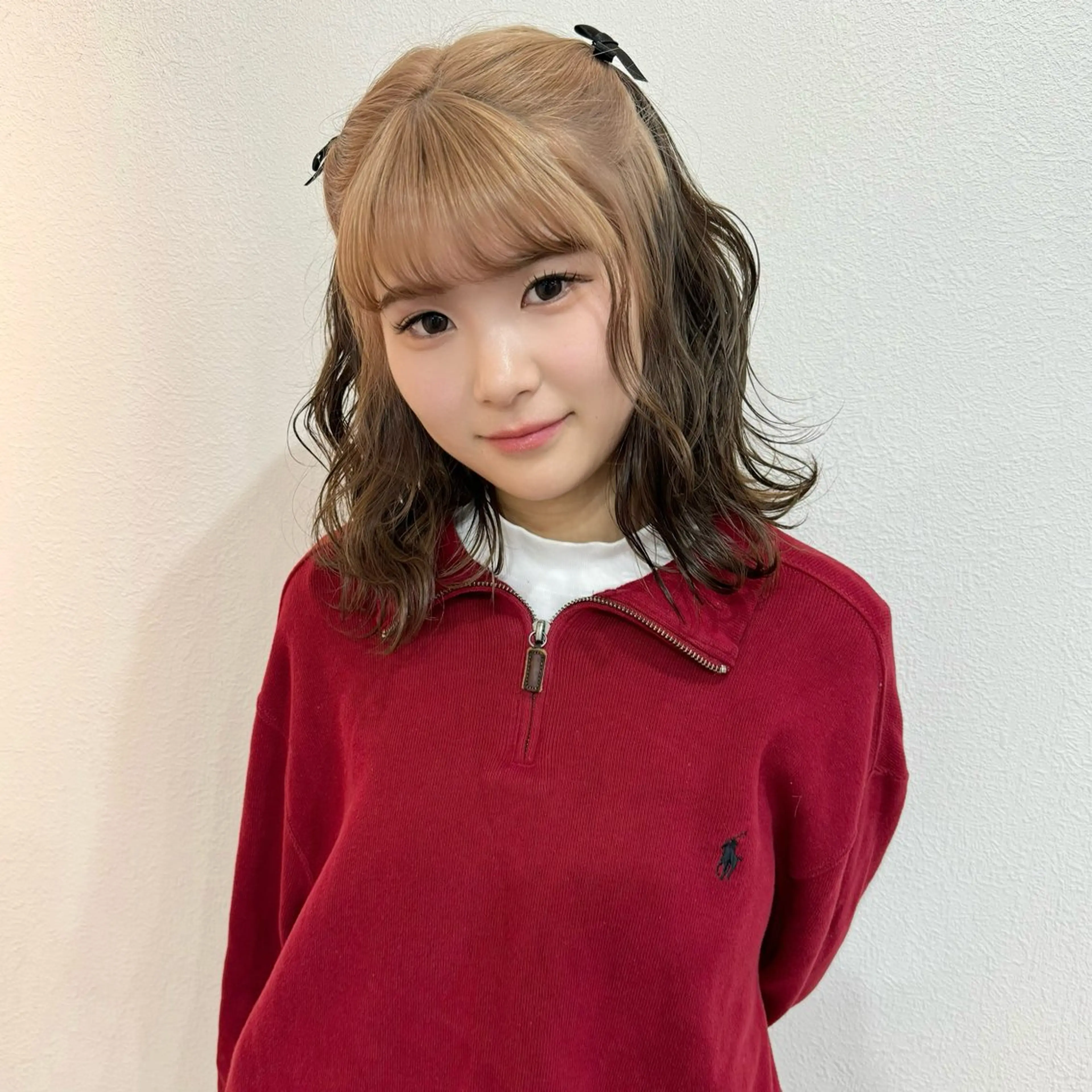 ミディアム カラー ヘアカラー トリートメント エクステモデル募集 💗大阪梅田/川上のヘアスタイル