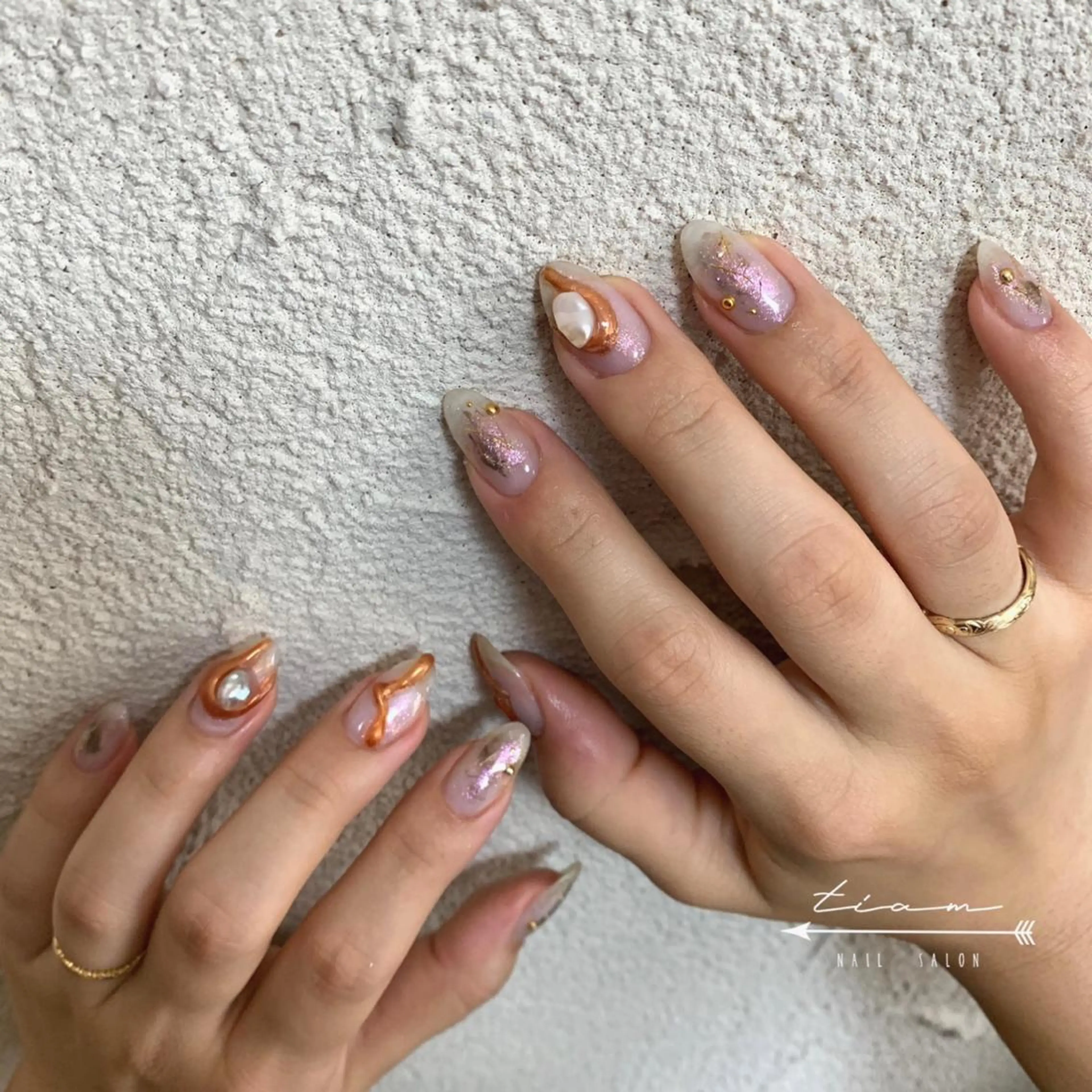 ネイル アートネイル クリアネイル ミラーネイル ニュアンスネイル ワンカラーネイル 𝑡𝑖𝑎𝑚𓂃 きむらゆきののネイルデザイン