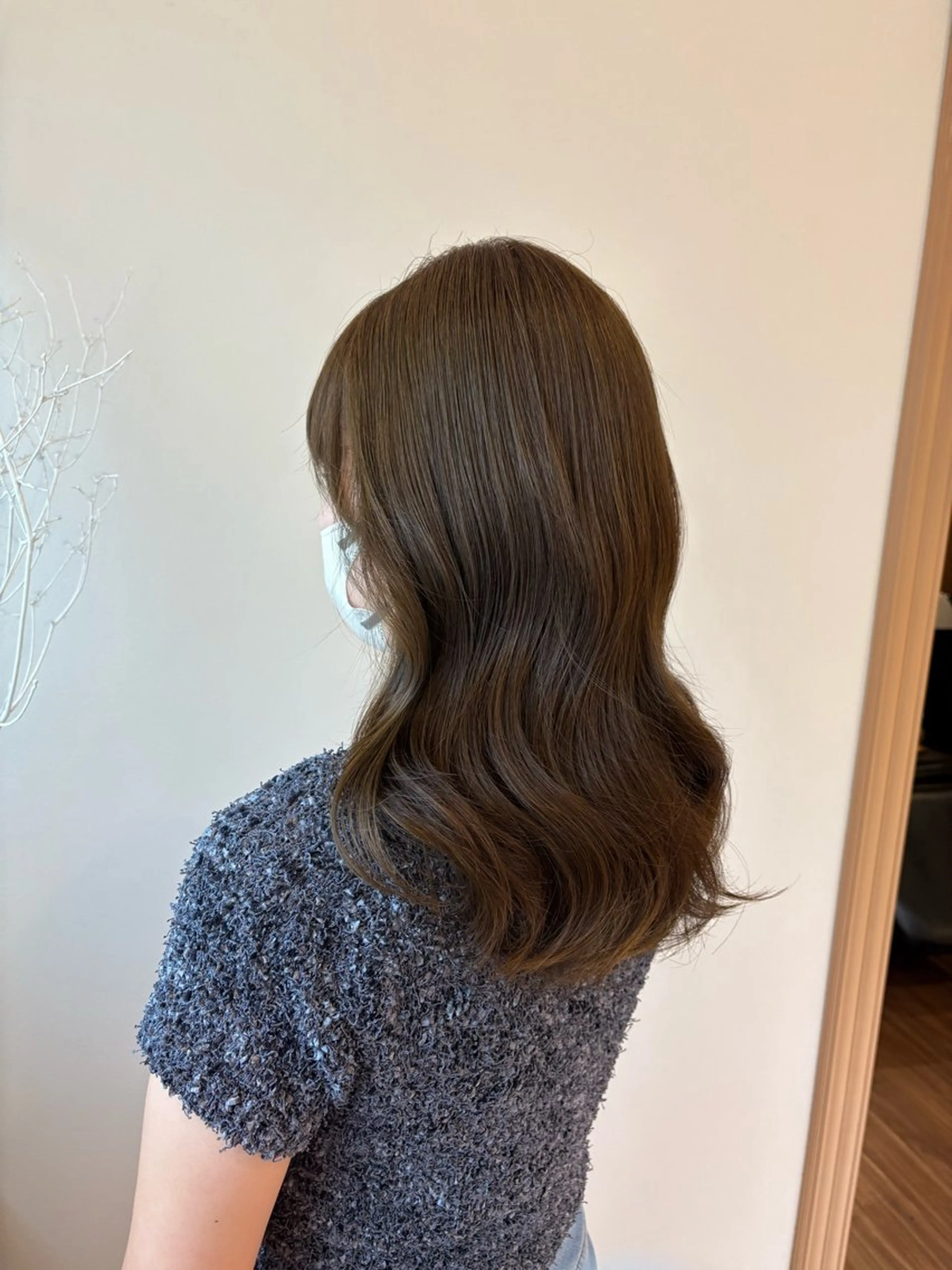 セミロング カラー カット ヘアカラー Osoko Hiyoriのヘアスタイル