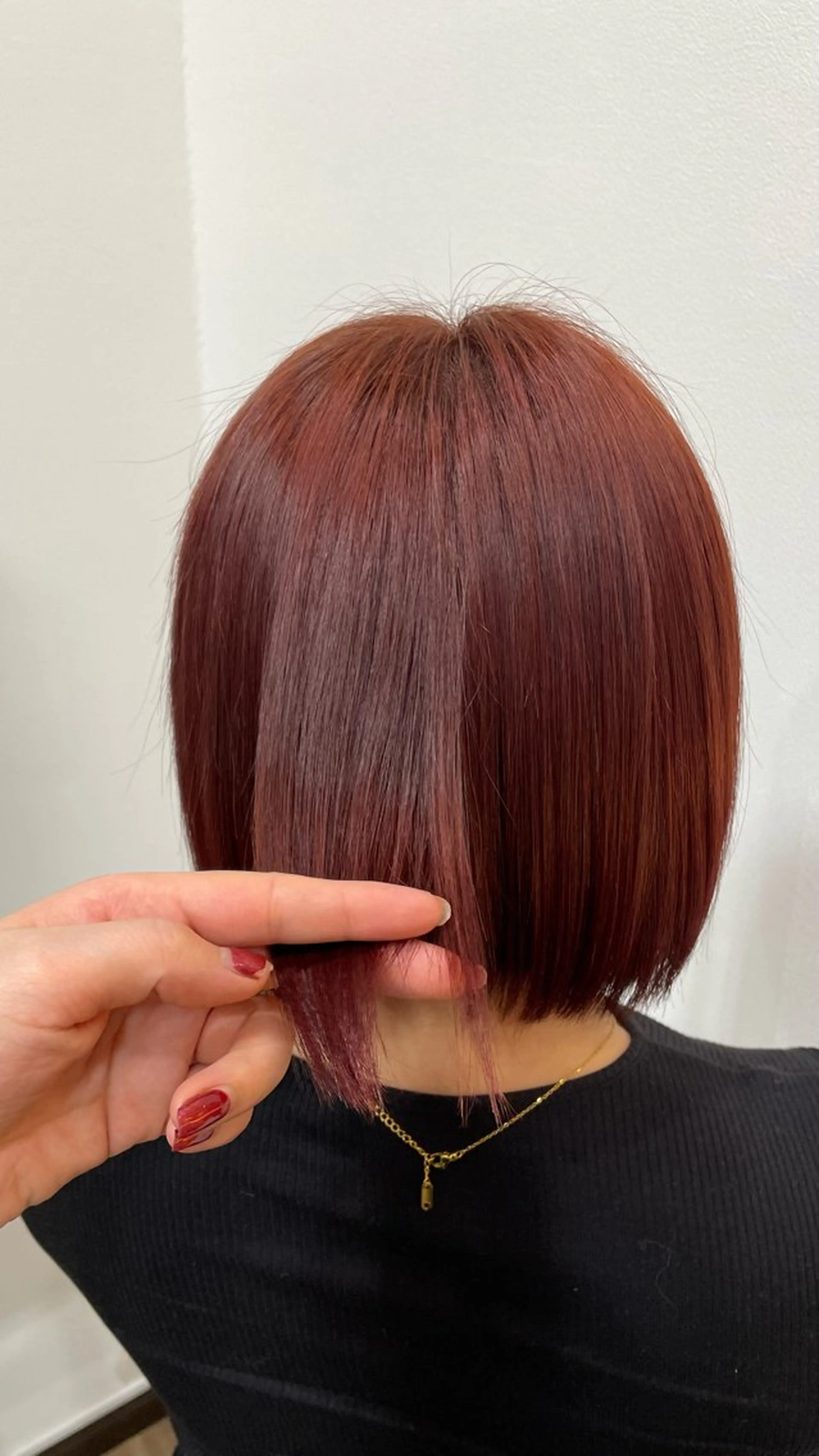 ミディアム カラー ブラウンカラー レッドカラー SHEERIE🌿 阿部羽玖のヘアスタイル