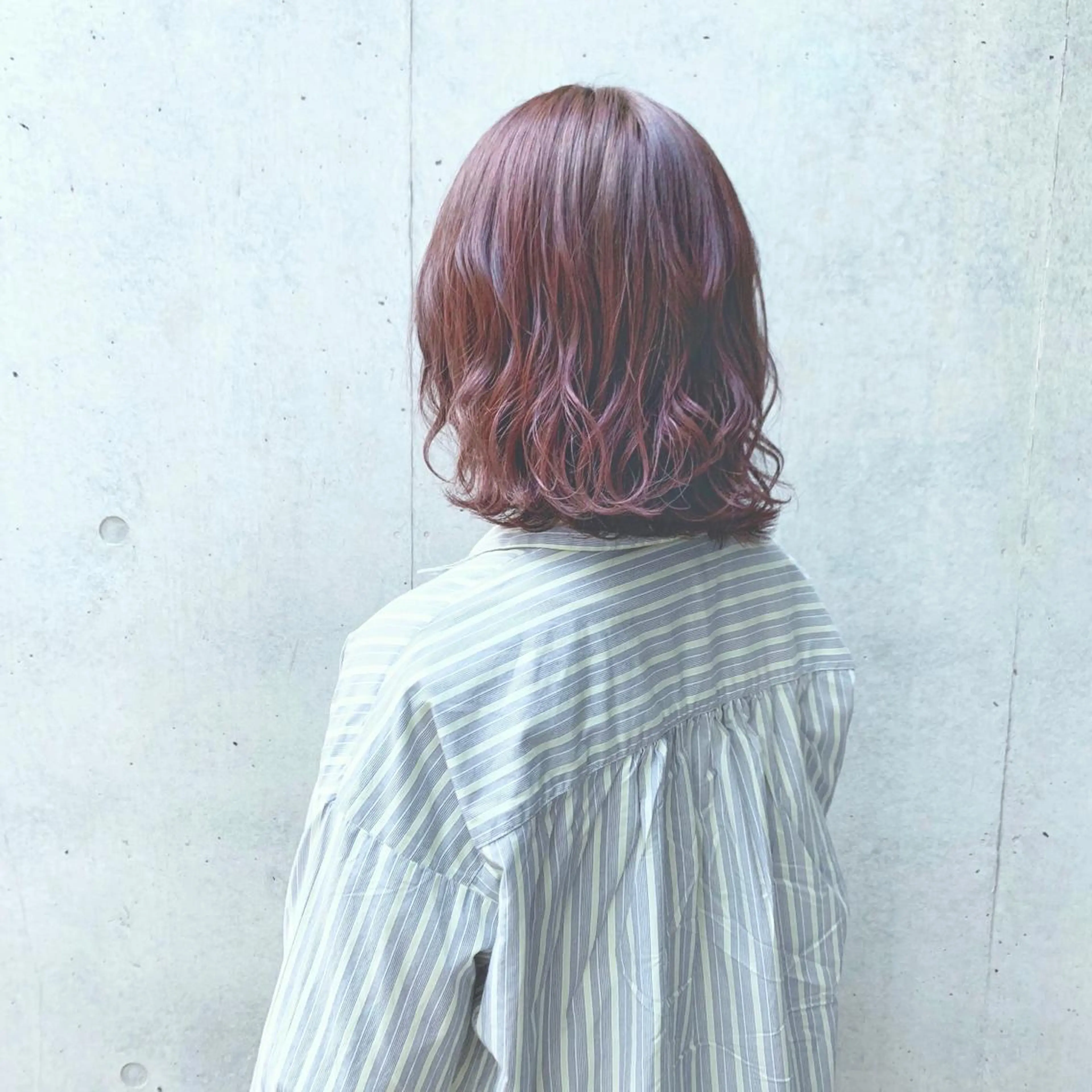 ミディアム カラー カット ヘアカラー 井上 美奈子のヘアスタイル