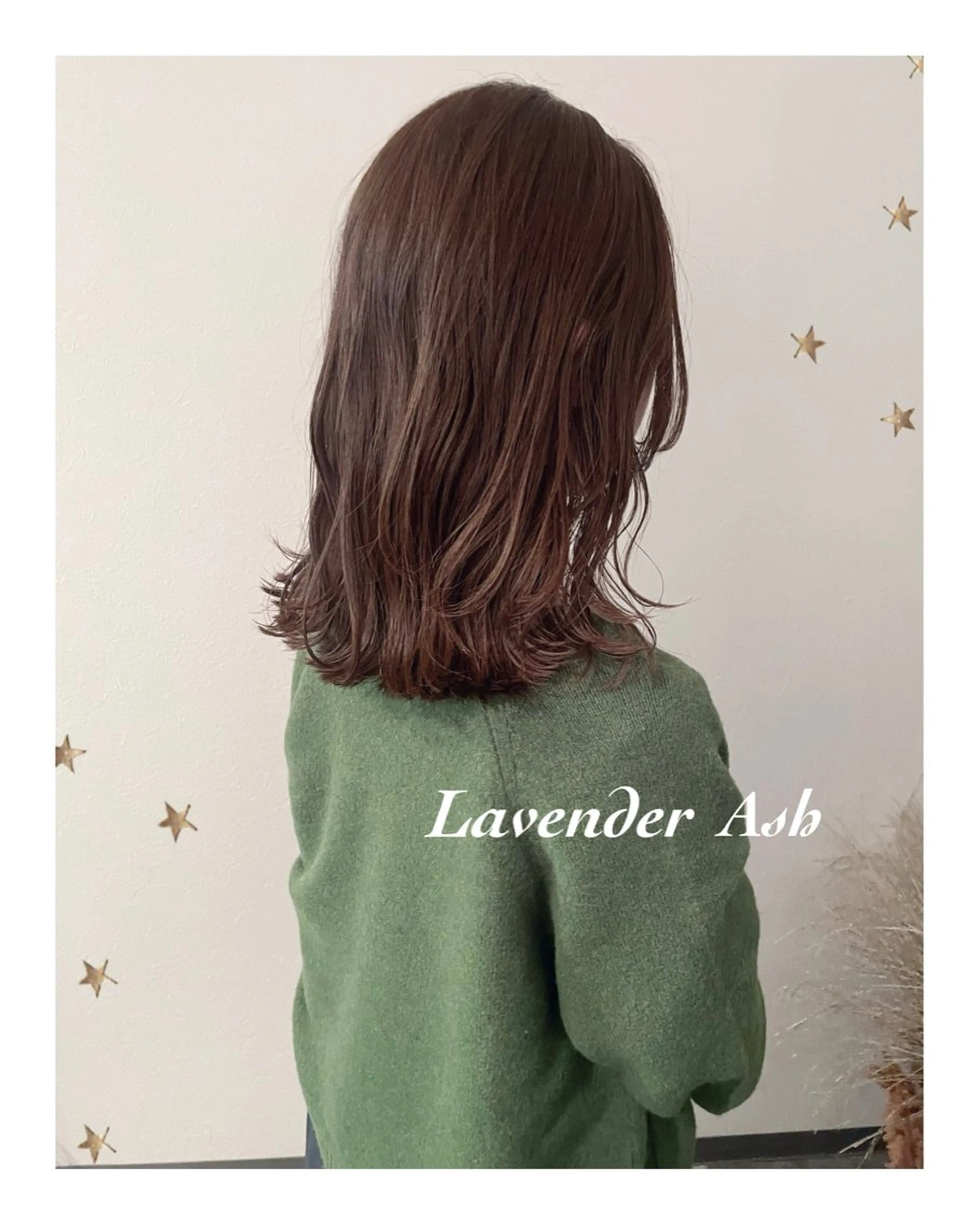 ミディアム カラー カット ヘアカラー 市川 千夏のヘアスタイル