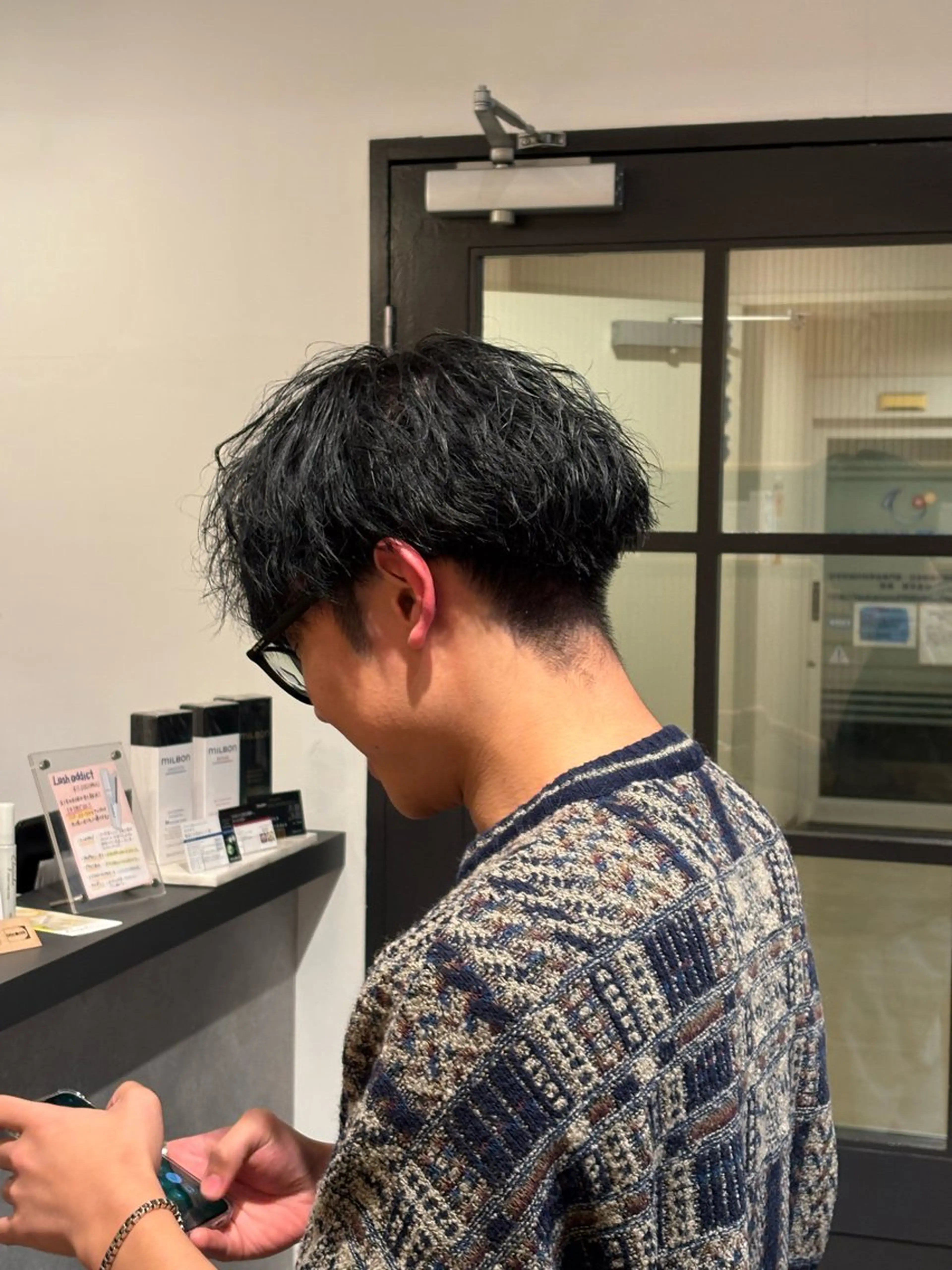 メンズ ヘアカラー 荒川 匠磨のヘアスタイル