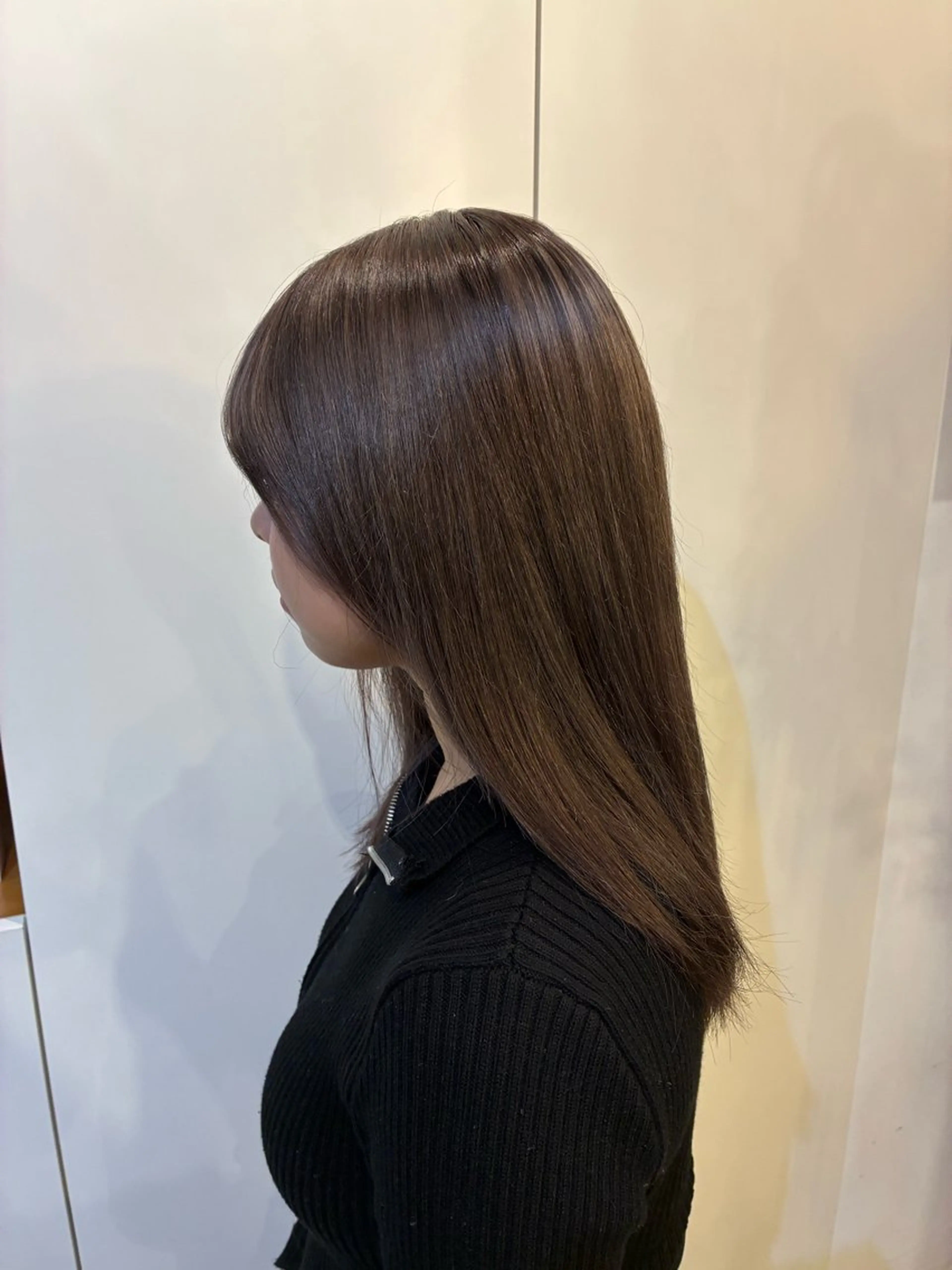 セミロング カラー ヘアカラー aen parlor所属・💐レイヤー/ 暖色/りゅーき💐のヘアスタイル