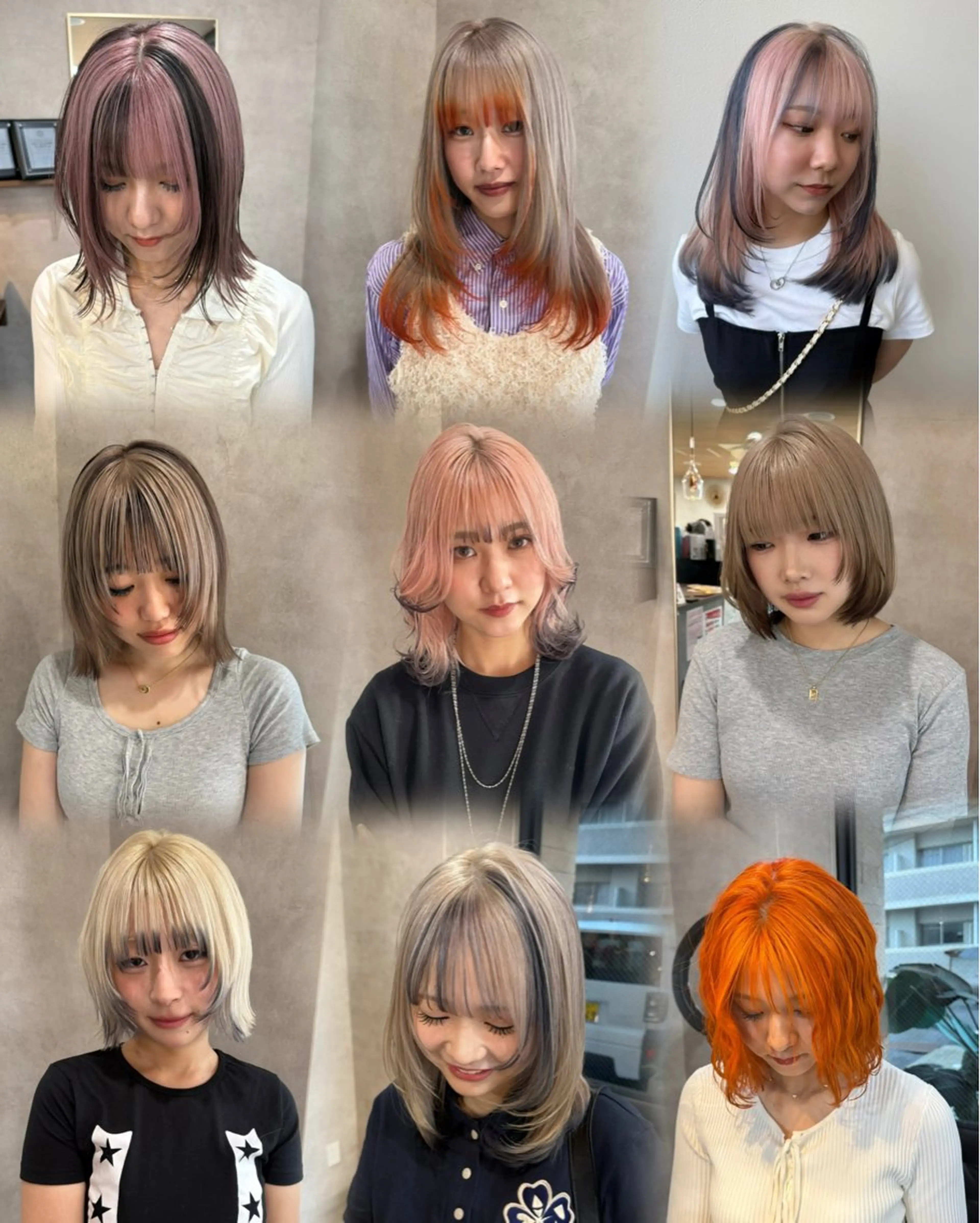 カラー デザインカラー ヘアカラー トリートメント RIENS aura / ayu ♡のヘアスタイル