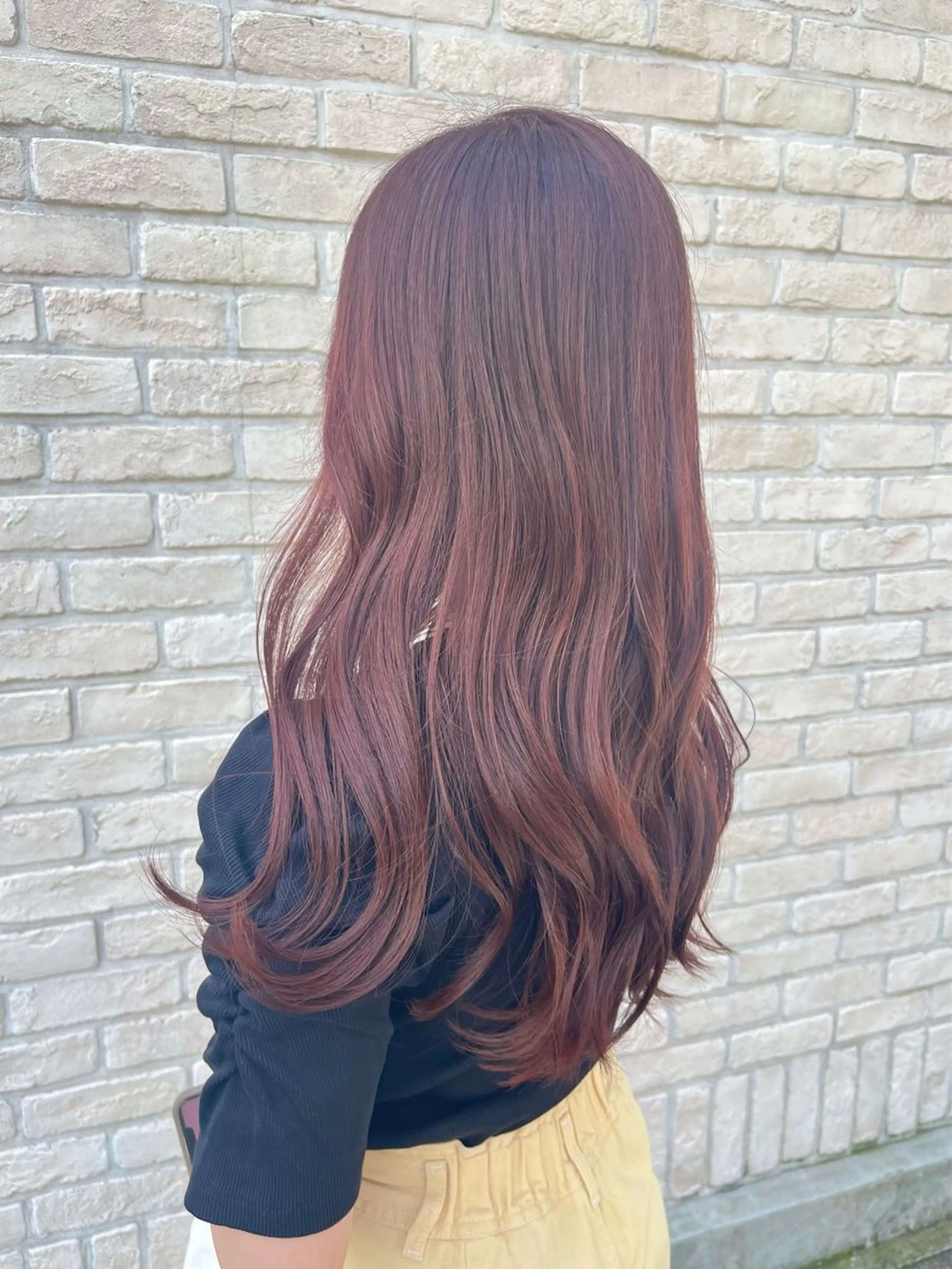 ロング カラー ブリーチ ダブルカラー ブリーチなしカラー ピンクカラー ヘアカラー ハイトーンカラー シールエクステのヘアスタイル
