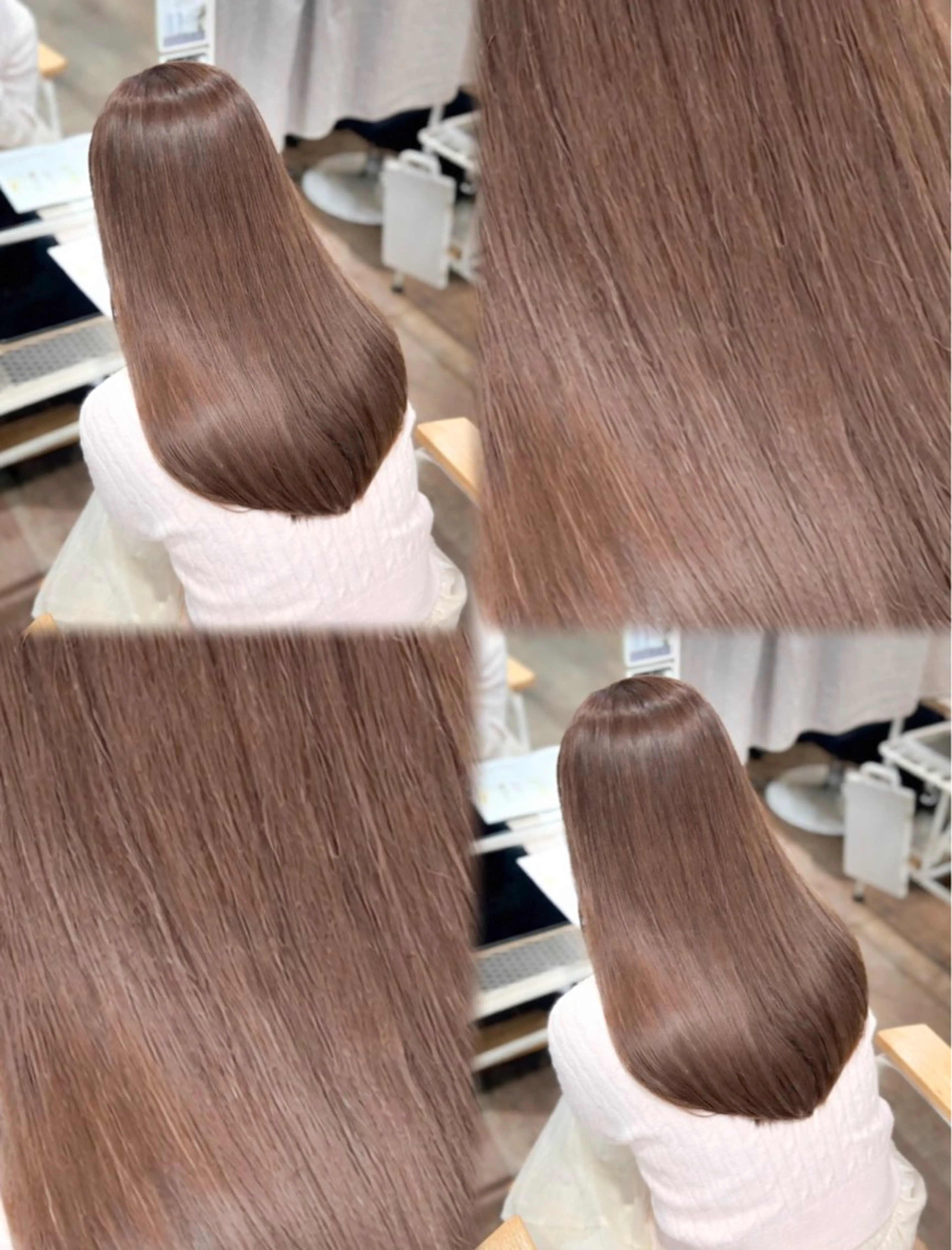 セミロング カラー カット ヘアカラー トリートメント yuzua/レイヤー /矯正/艶感カラーのヘアスタイル