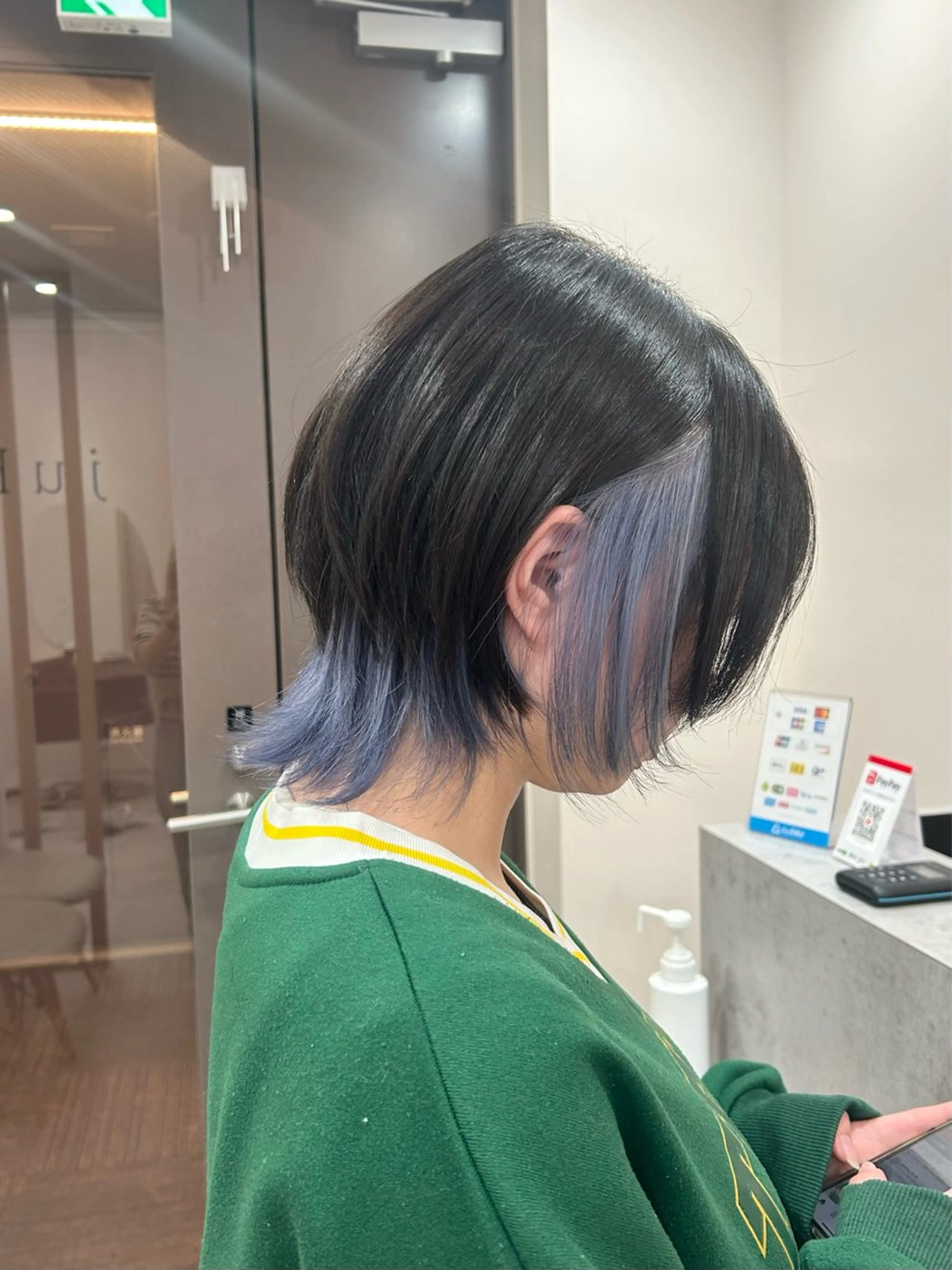 ショート カラー ブリーチ ブルーカラー ブルーラベンダー ラベンダーカラー ヘアカラー トリートメント 透明感/ダブルカラー /🌸ERI🌸のヘアスタイル