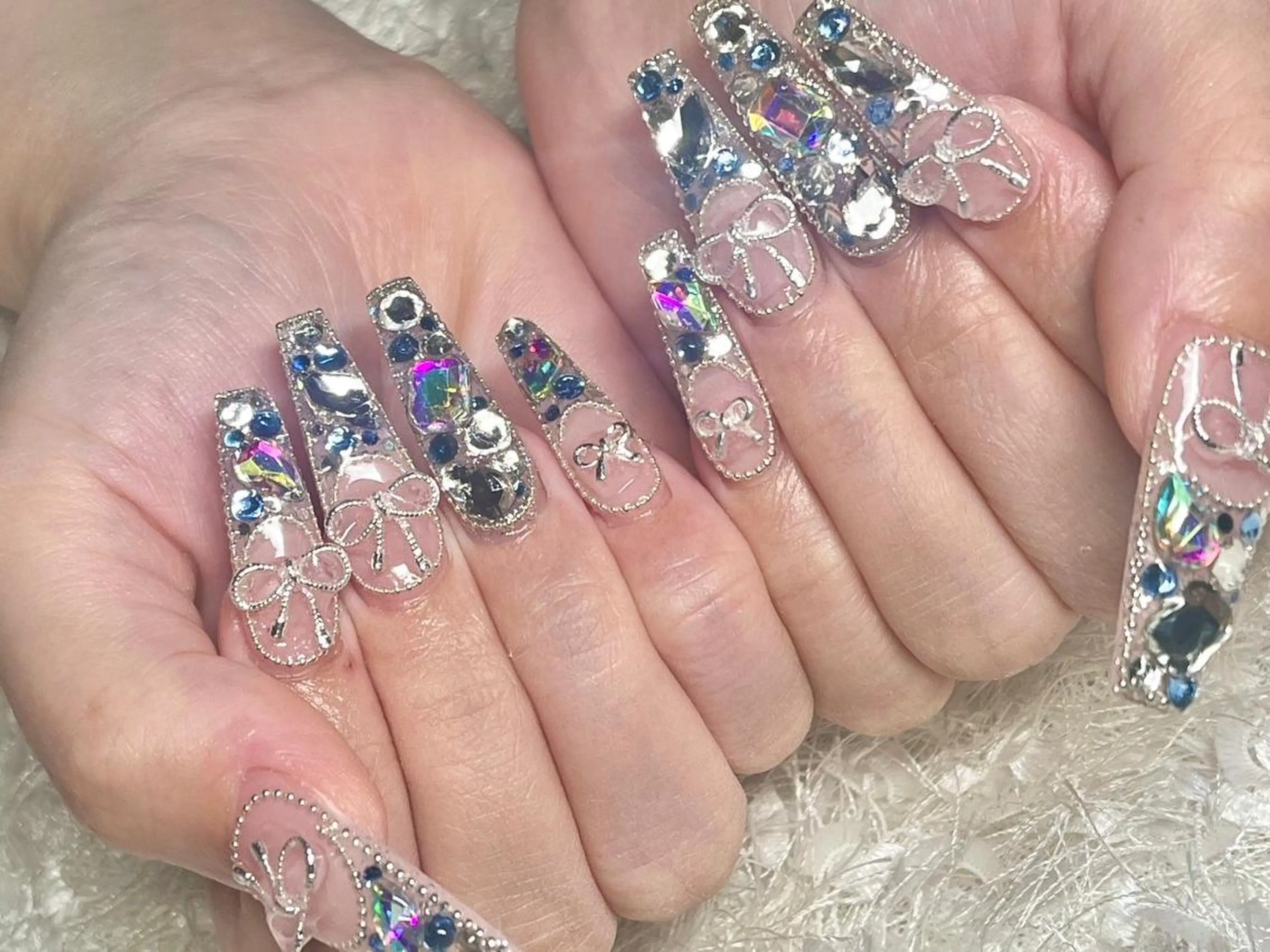 ネイル 長さ出し フレンチネイル ジェルネイル グラデーション 韓国ネイル ハンドネイル Nail&eye Belire 新宿のネイルデザイン