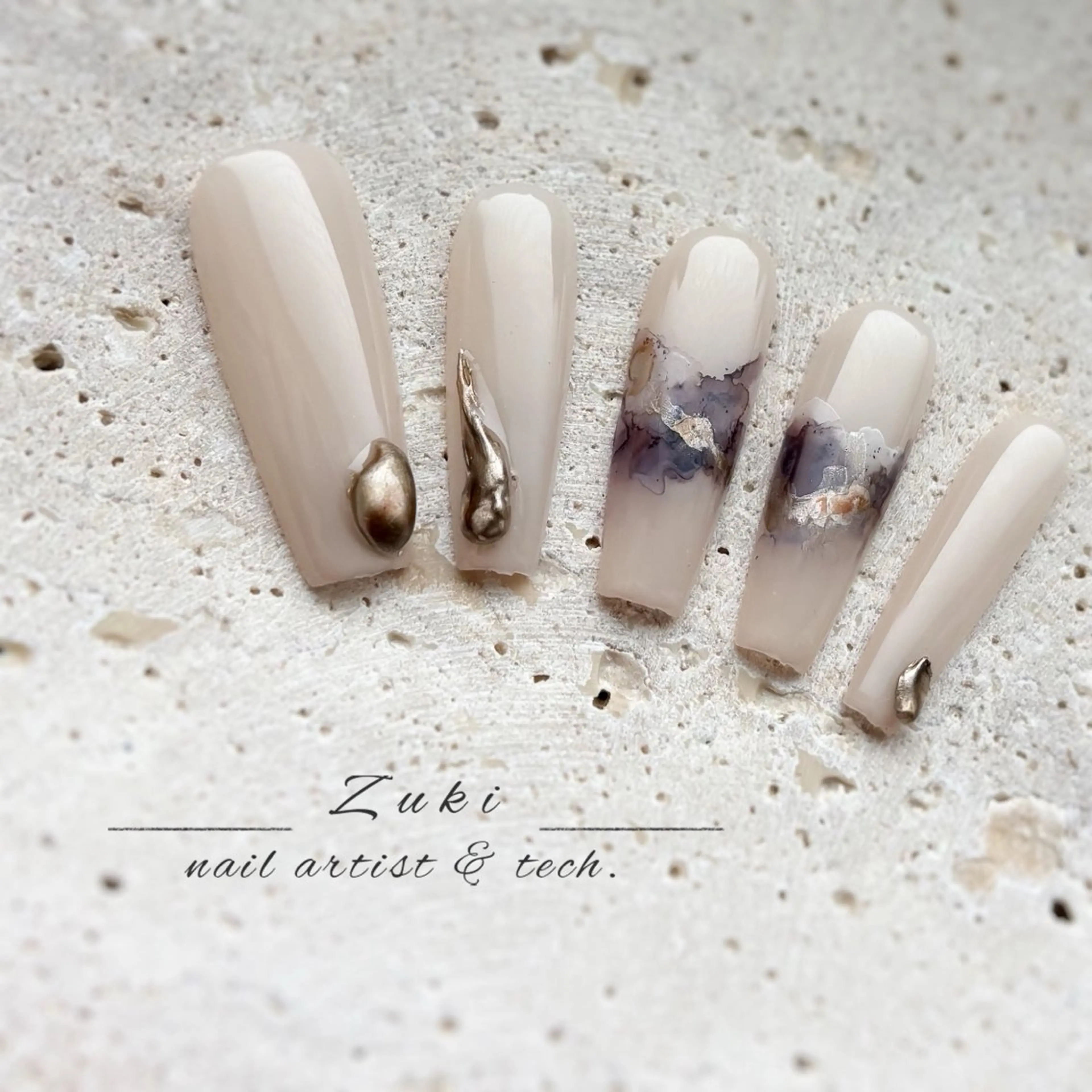 ネイル マグネットネイル ニュアンスネイル ワンホンネイル ハンドネイル zuki🌔nail ┆堺筋本町・心斎橋のネイルデザイン