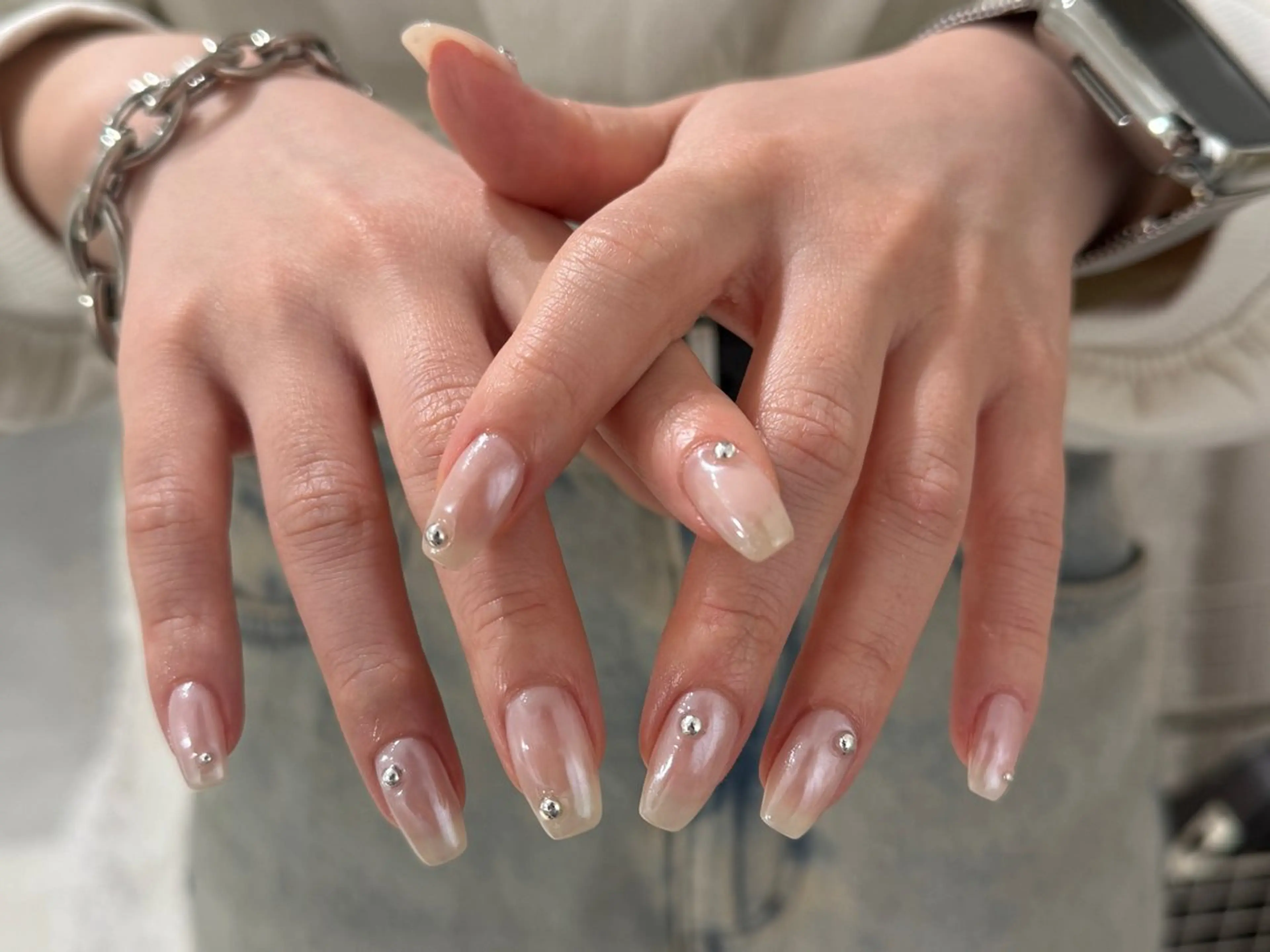 初回限定クーポン🌟オフ込みミラーorオーロラネイルの写真