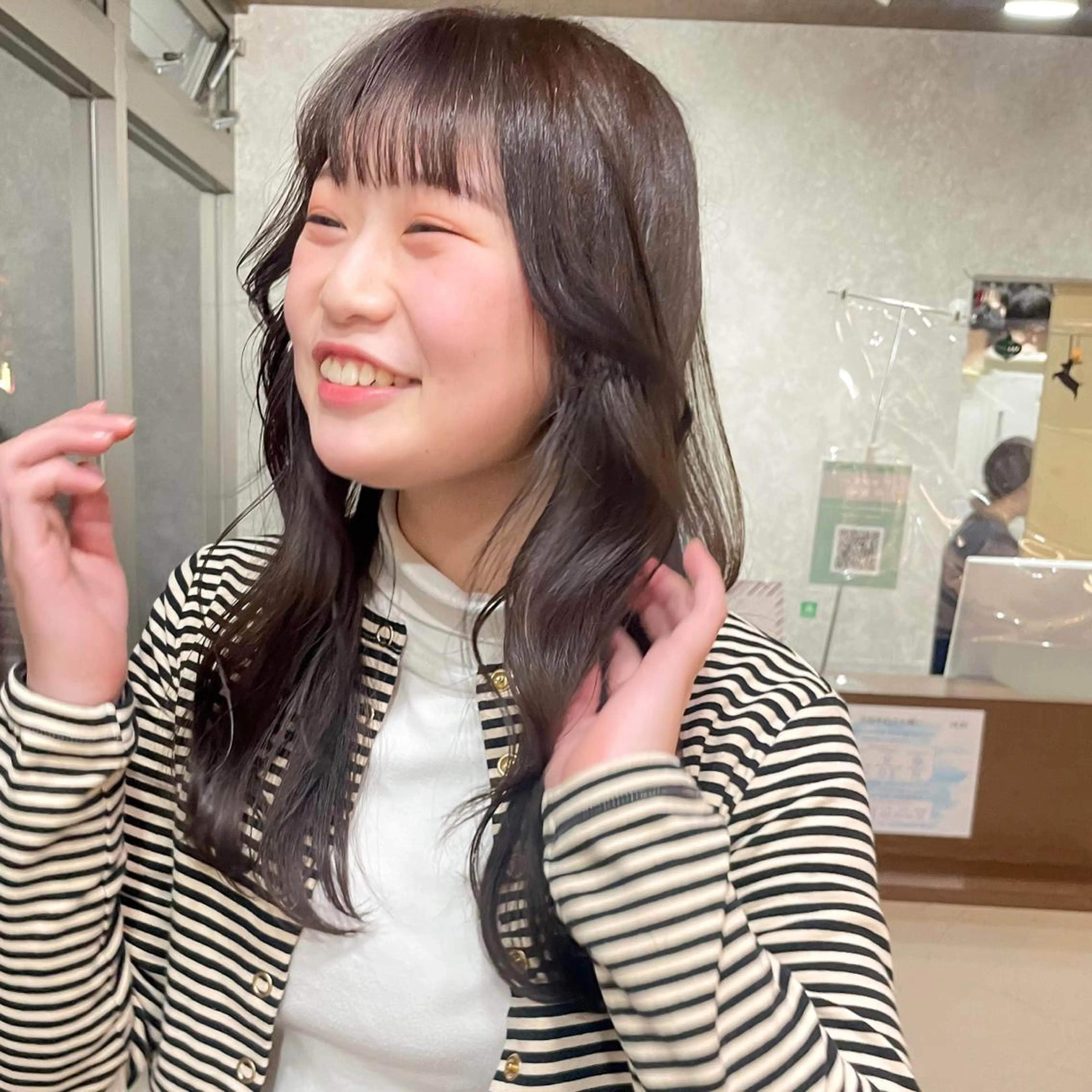 セミロング カラー カット ヘアカラー トリートメント レイヤー/高橋 みく /池下/千種のヘアスタイル