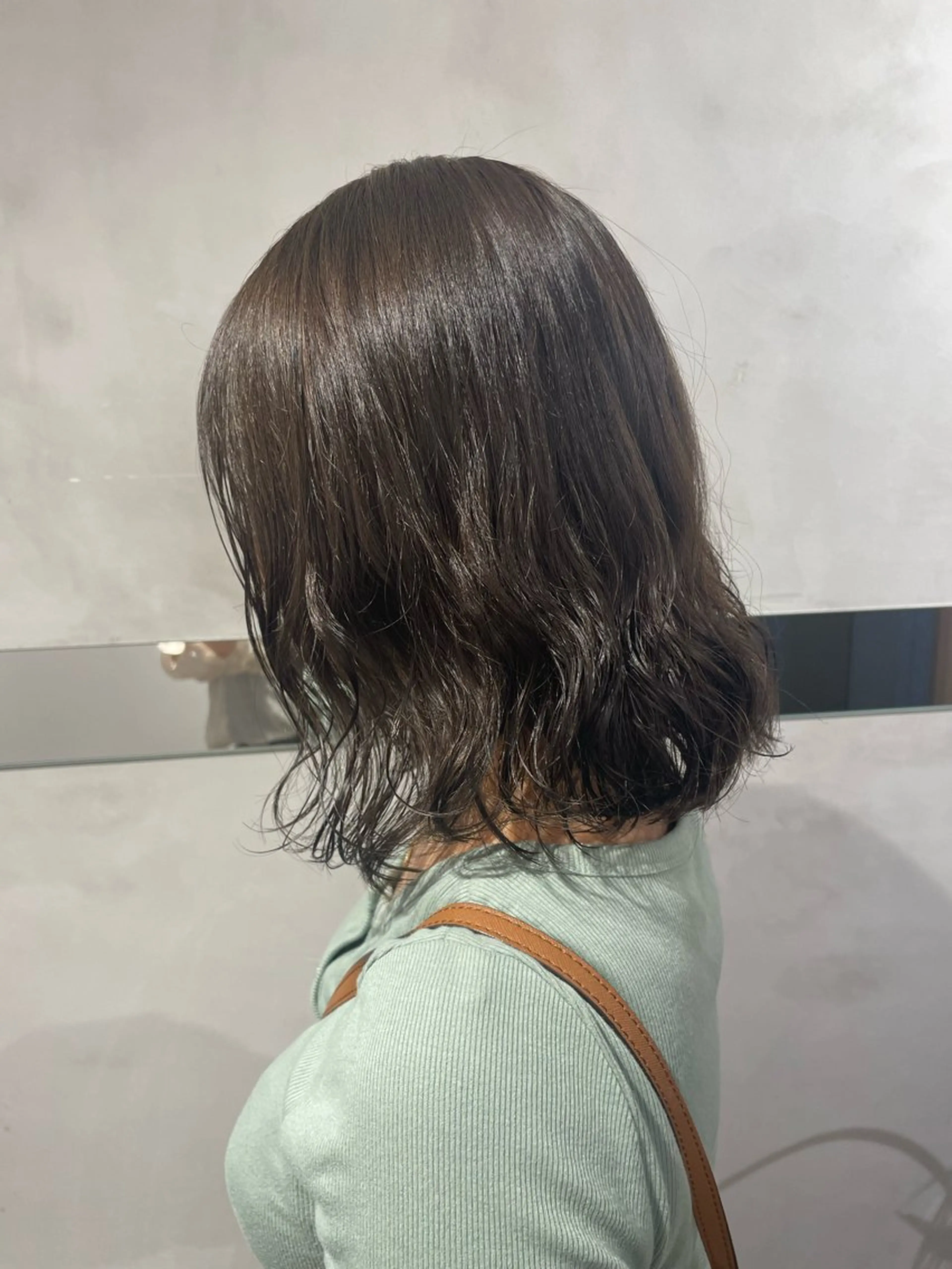 ミディアム カラー ミディアムパーマ 透明感カラー 是永 コレナガのマツエク・マツパデザイン