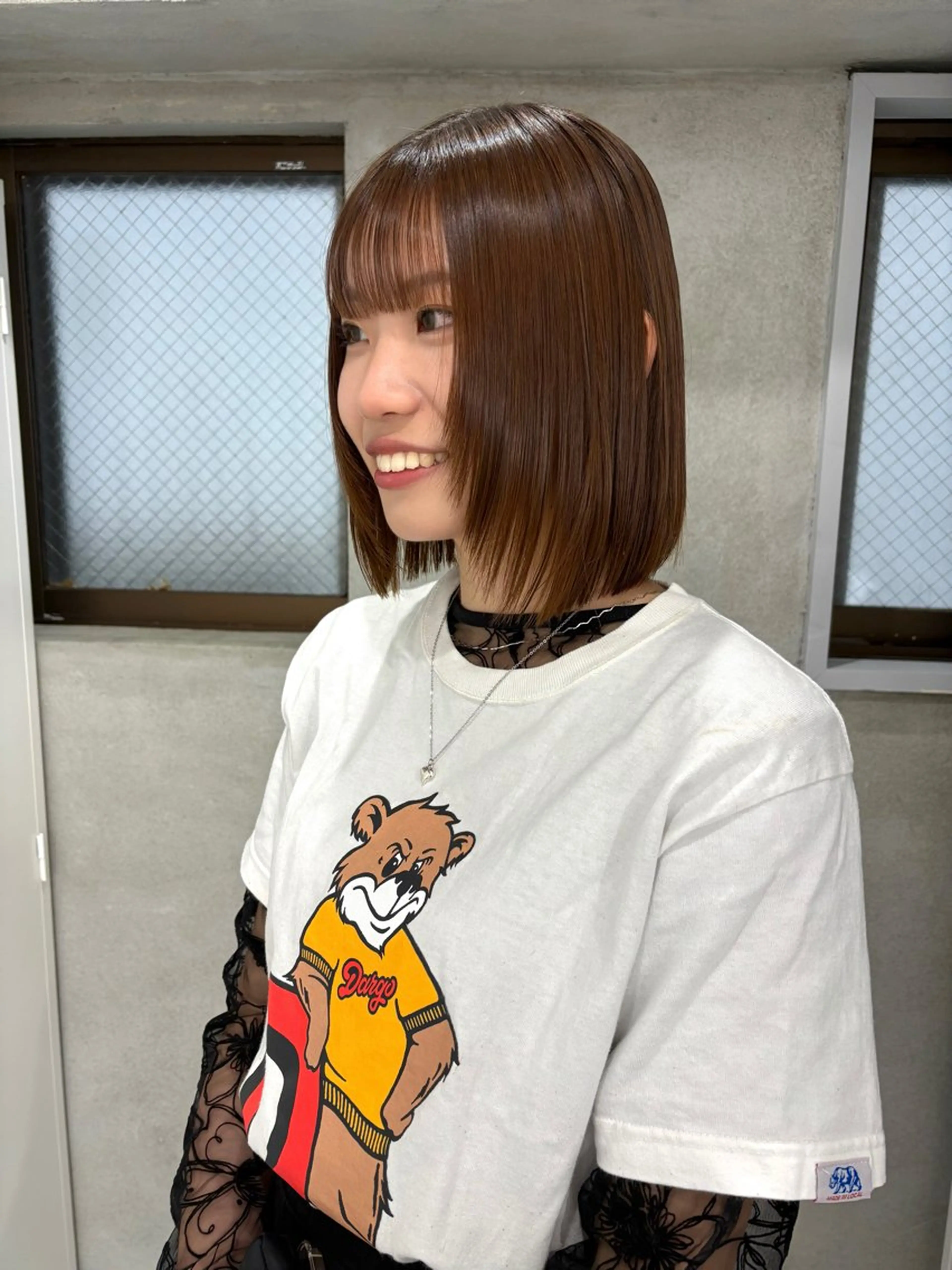 縮毛矯正 Miyu🎀レイヤー ／透明感カラー🪽のヘアスタイル