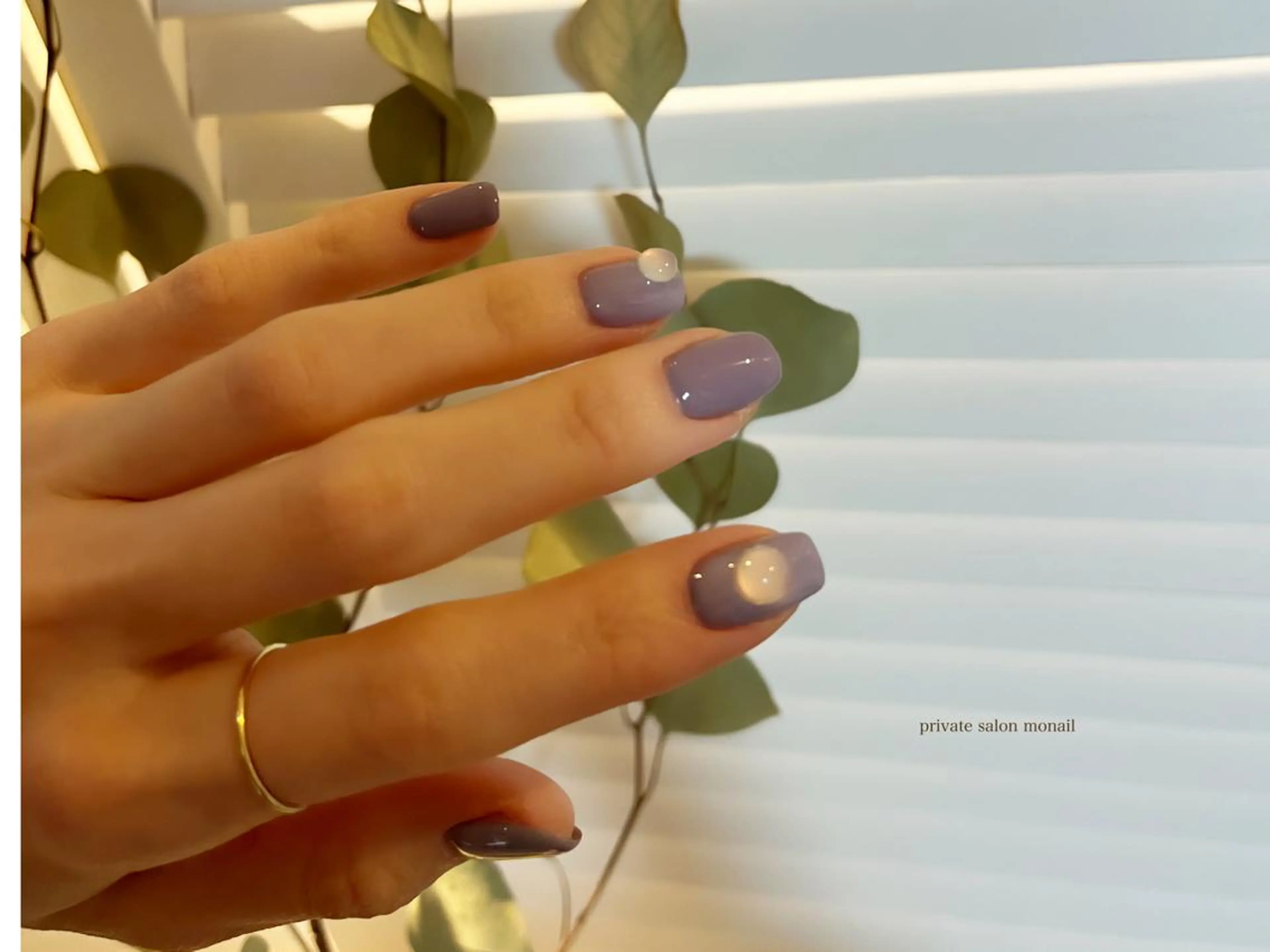 ネイル ワンカラーネイル ハンドネイル nail salon monailのネイルデザイン