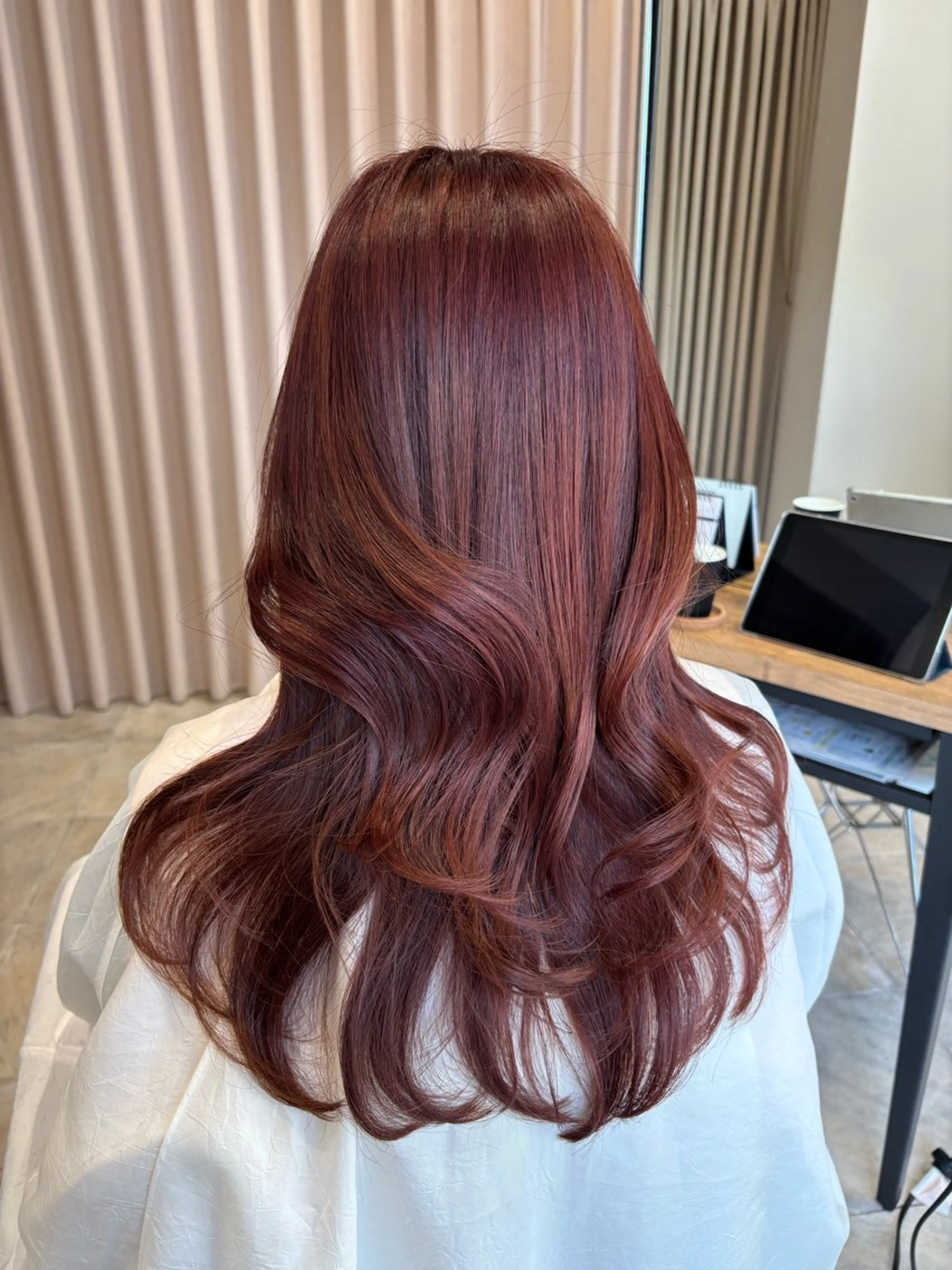 ロング カラー カット ヘアカラー トリートメント reciel / rinaのヘアスタイル