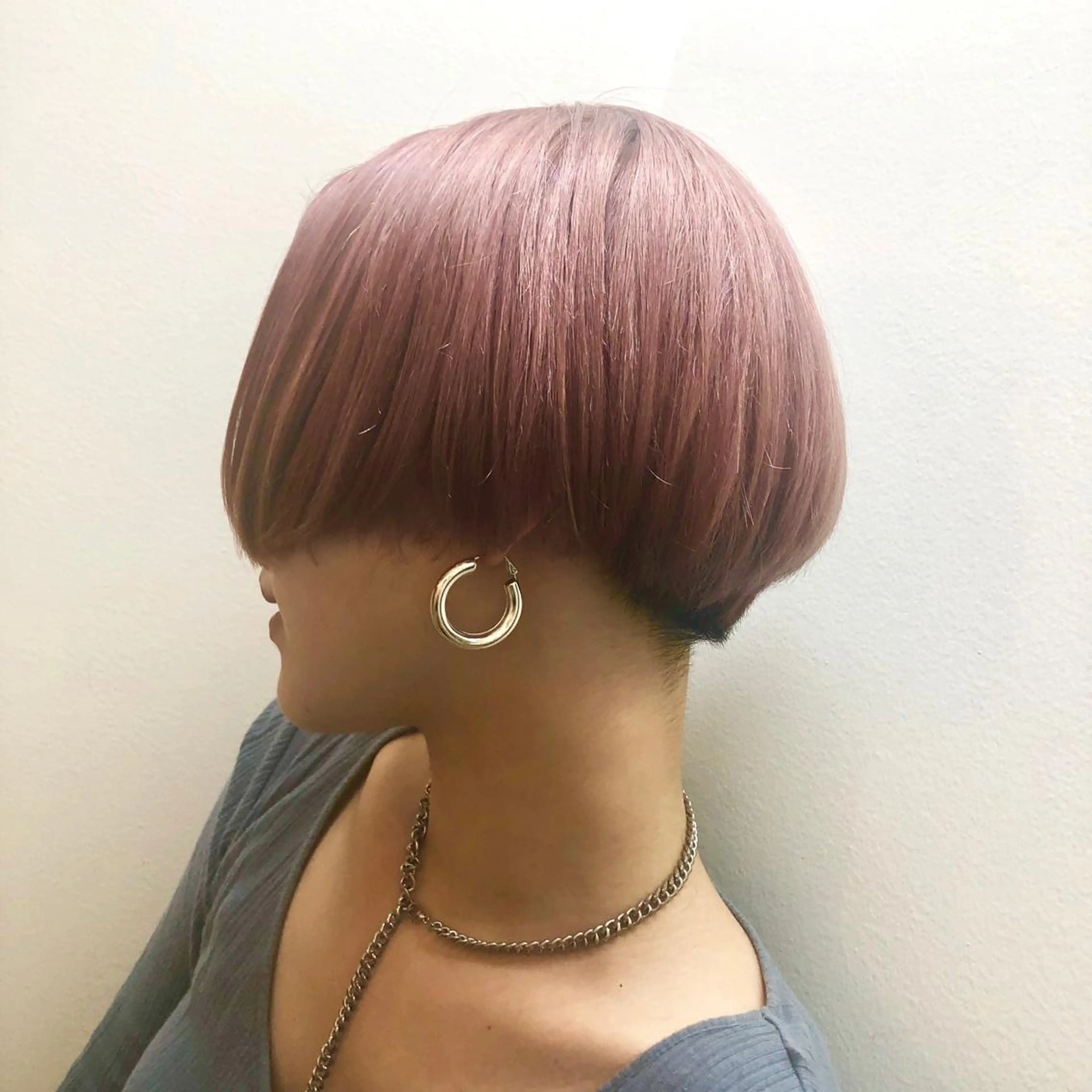 カラー 透明感カラー ダブルカラー ピンクカラー ショート/パーマ/ カラー/FUKOのヘアスタイル