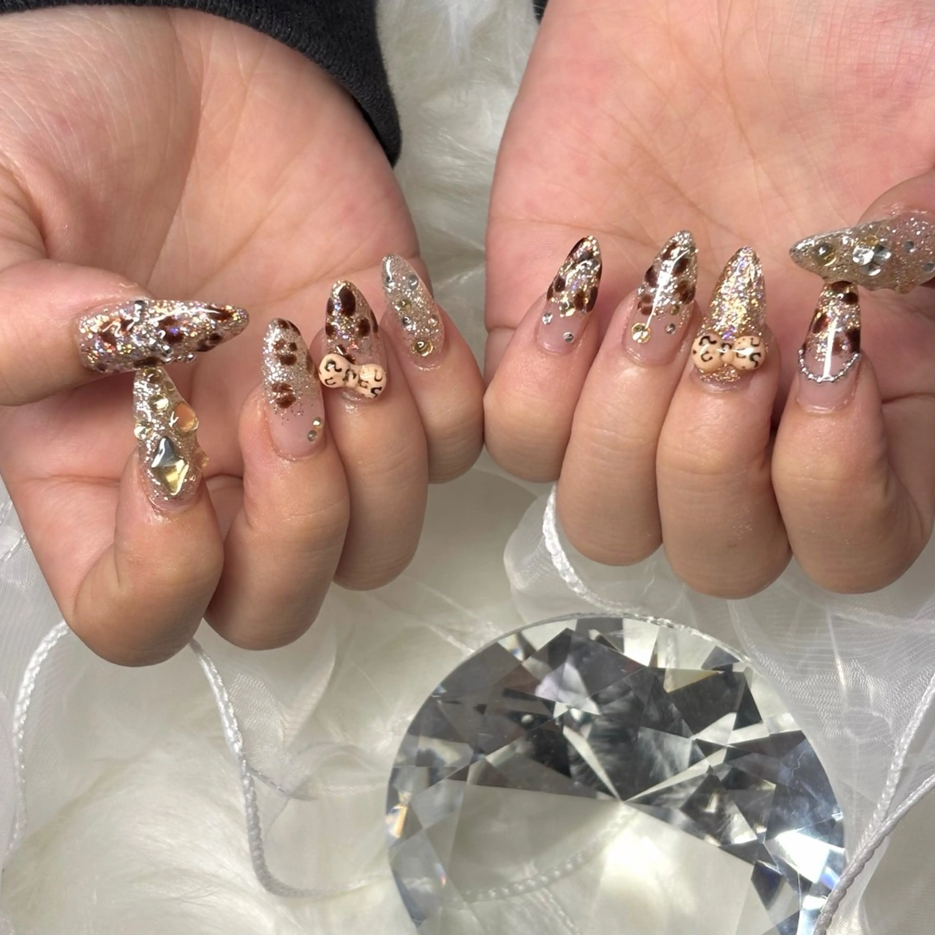 ネイル 長さ出し ハンドネイル enüa Ainaのネイルデザイン