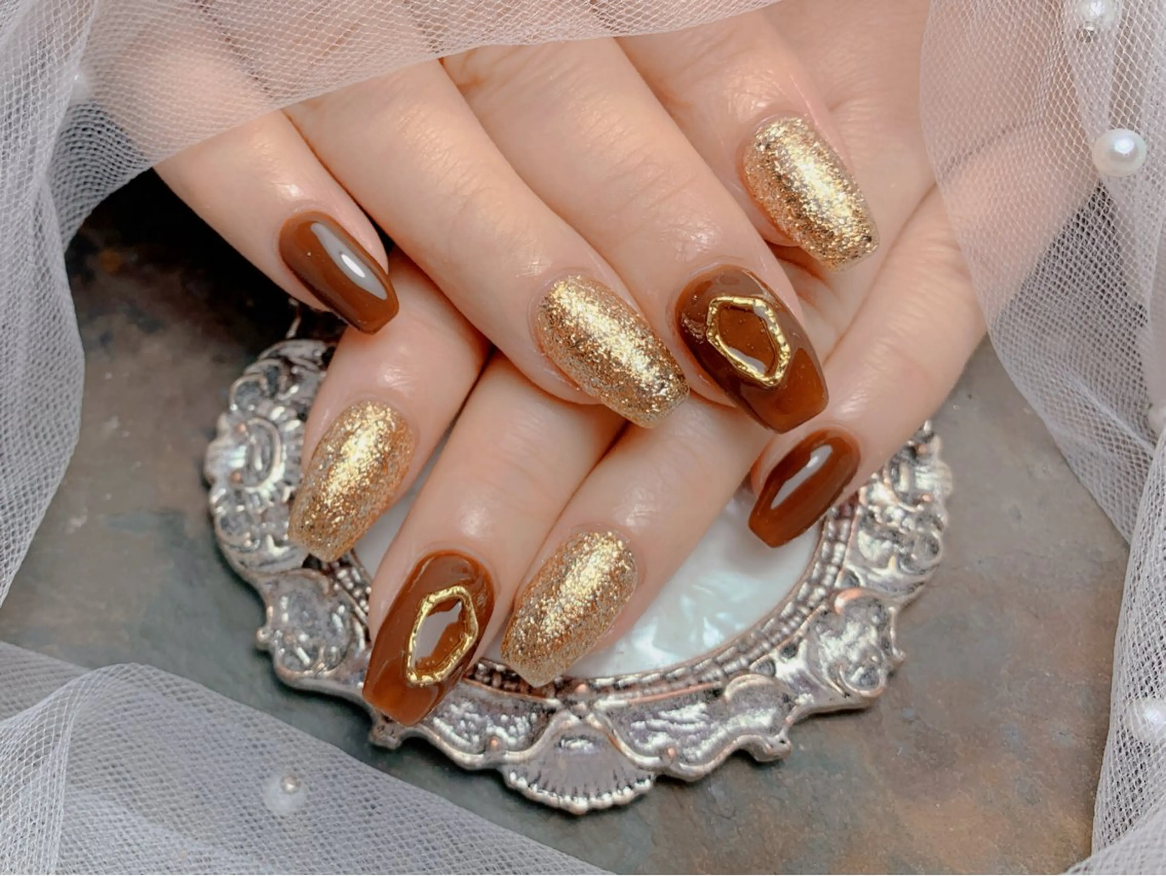 ネイル ハンドネイル マジックミラー所属・マジック ミラーのネイルデザイン