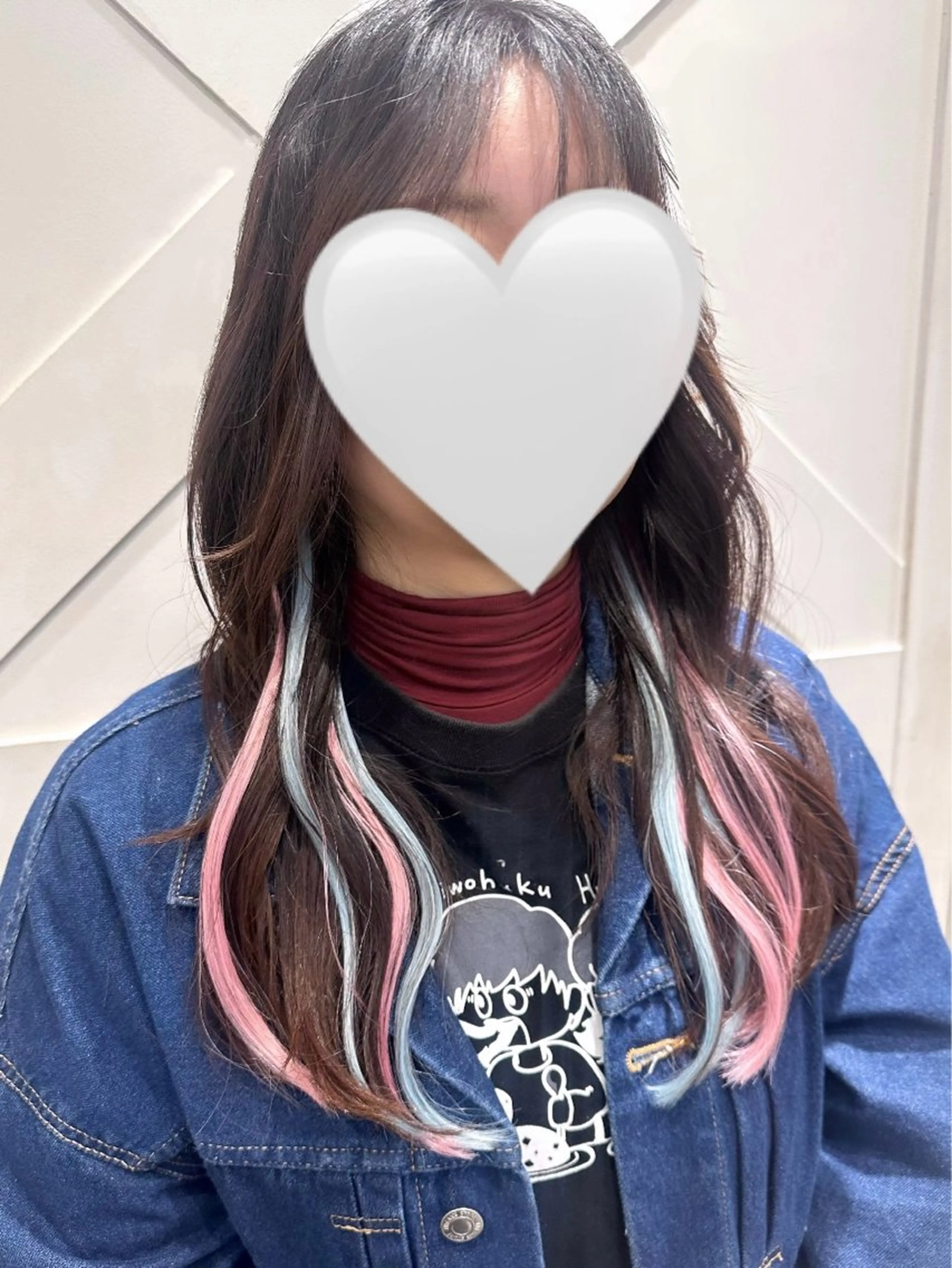 ロング カラー ブリーチ エクステ 縮毛矯正 エクステ 髪質改善カラー /ヘアメ🎀みさきのヘアスタイル