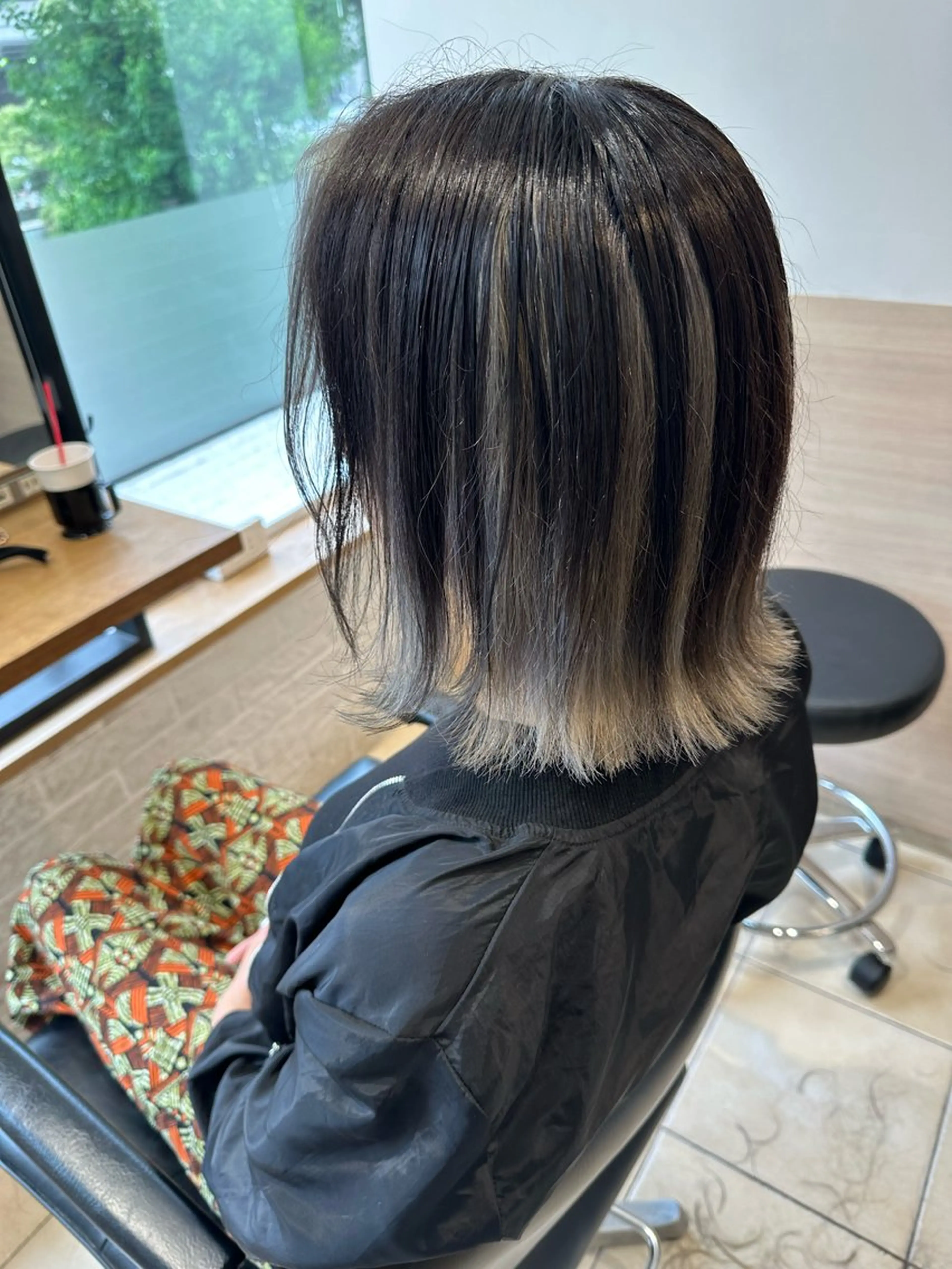 ショート カラー ブラウンカラー ケアカラー デザインカラー ピンクカラー ピンクブラウン ヘアカラー 天野 瑠真のヘアスタイル