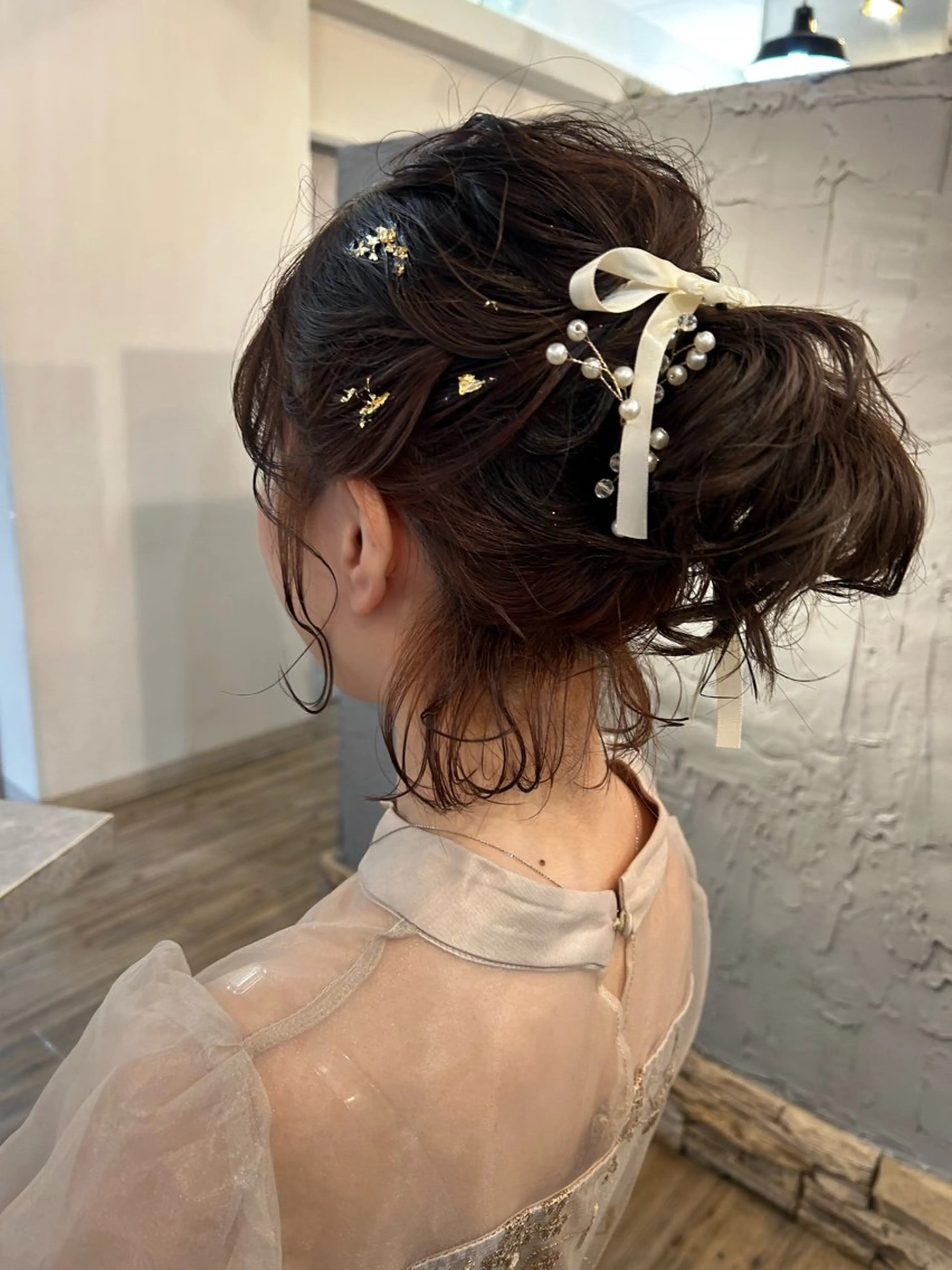 ヘアアレンジ ボブ ブリーチ／ヘアセット 🪞🌙minamiのヘアスタイル