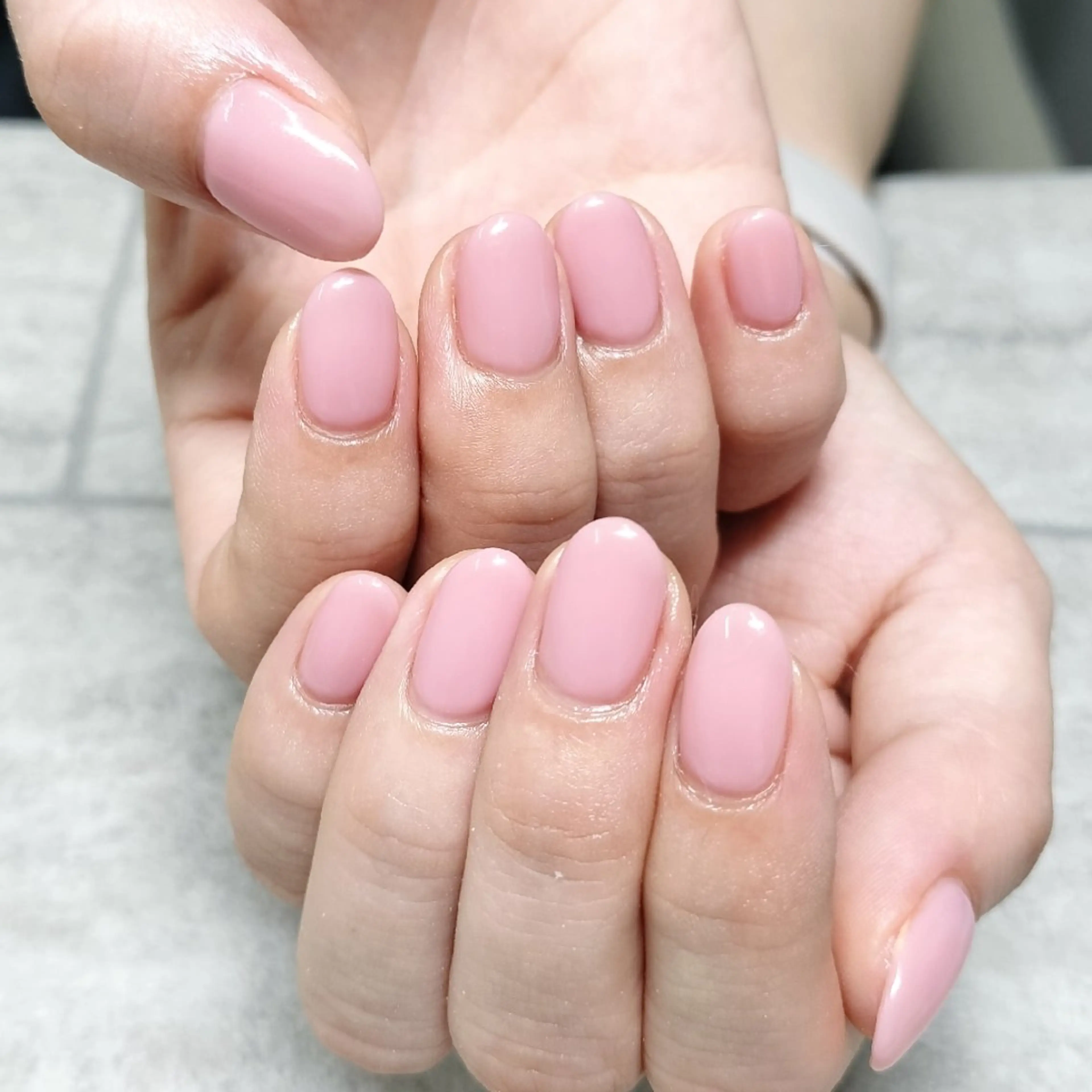 ネイル ワンカラーネイル ハンドネイル She by M【シーバイエム】パラジェル/ニュアンスネイル所属・She by M. Ryoukaのネイルデザイン