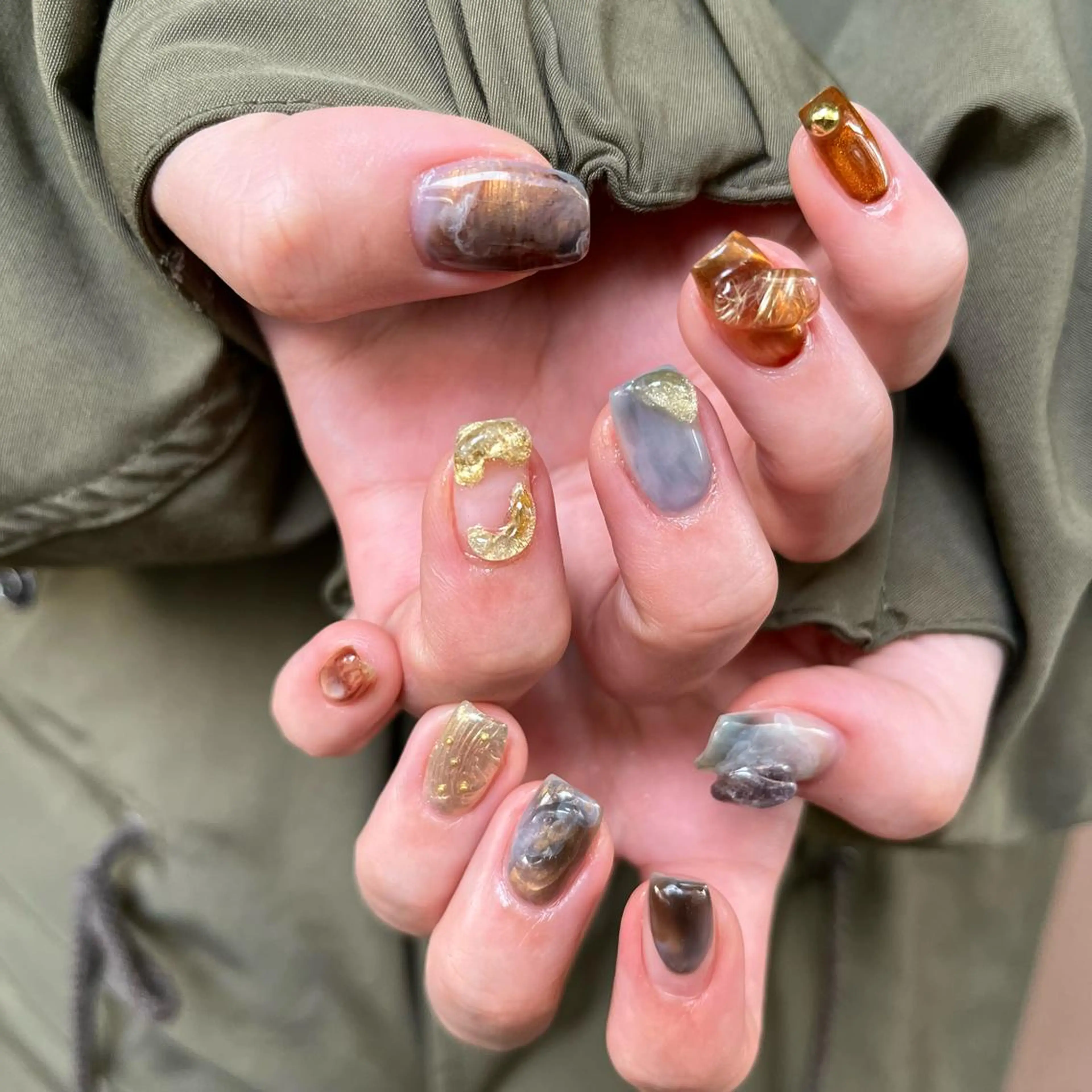 ネイル 成人式 ハンドネイル vegh.所属・vegh. nail/阿波座のネイルデザイン