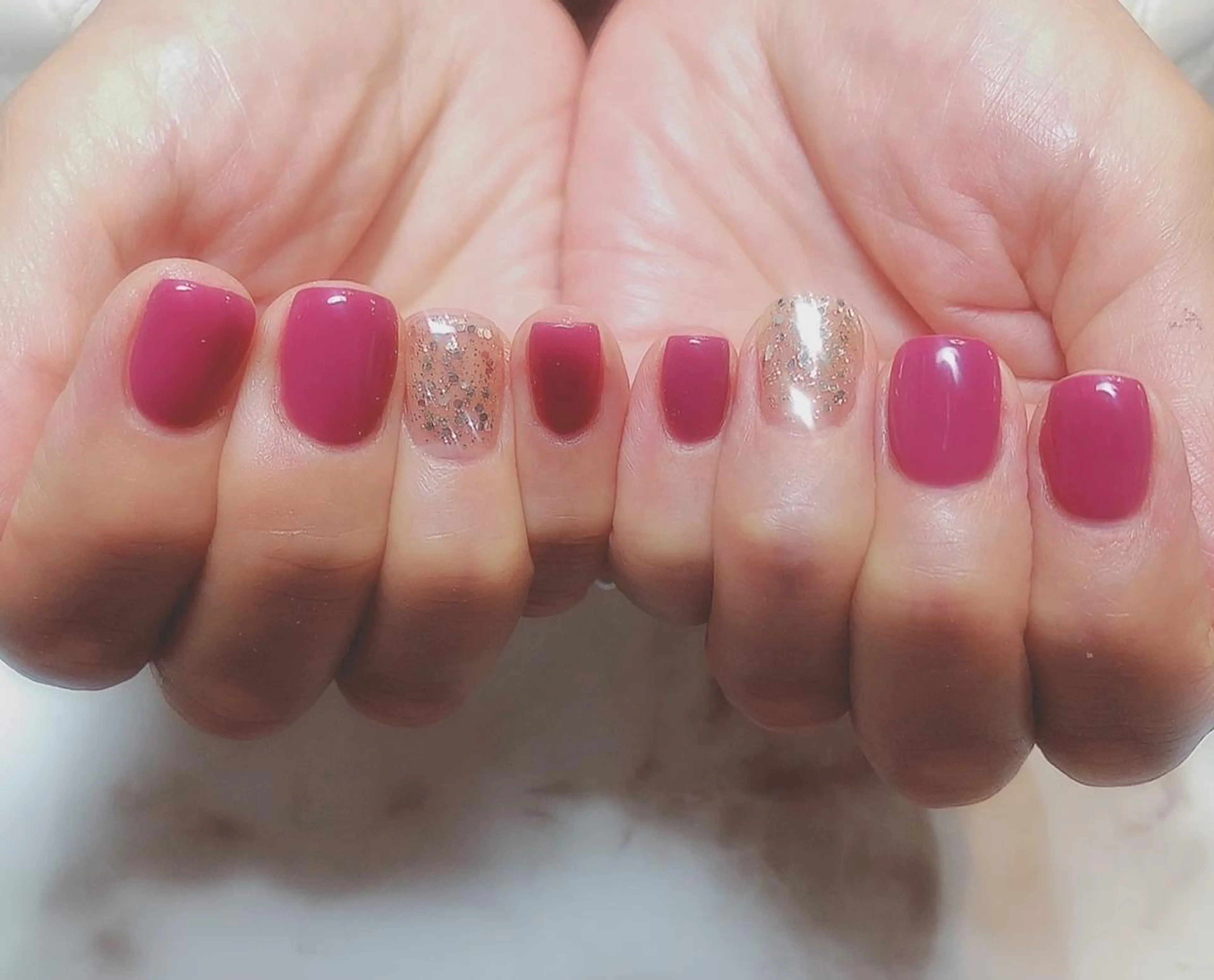 ネイル アートネイル ジェルネイル ニュアンスネイル パラジェル Nailist Honamiのネイルデザイン