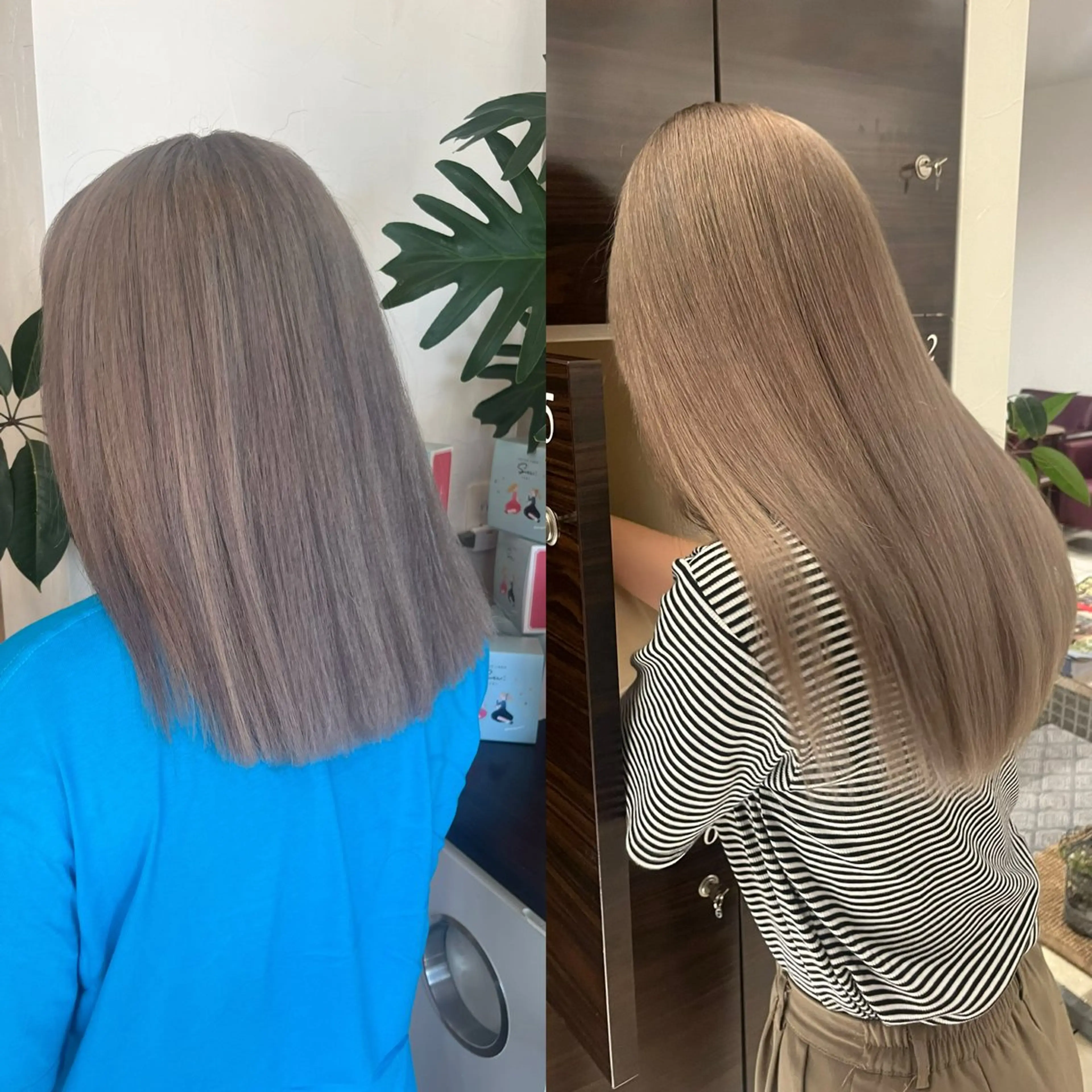 ロング カラー ベージュカラー ブリーチ 柔らかい艶暖色 レイヤー🫧姫汝のヘアスタイル