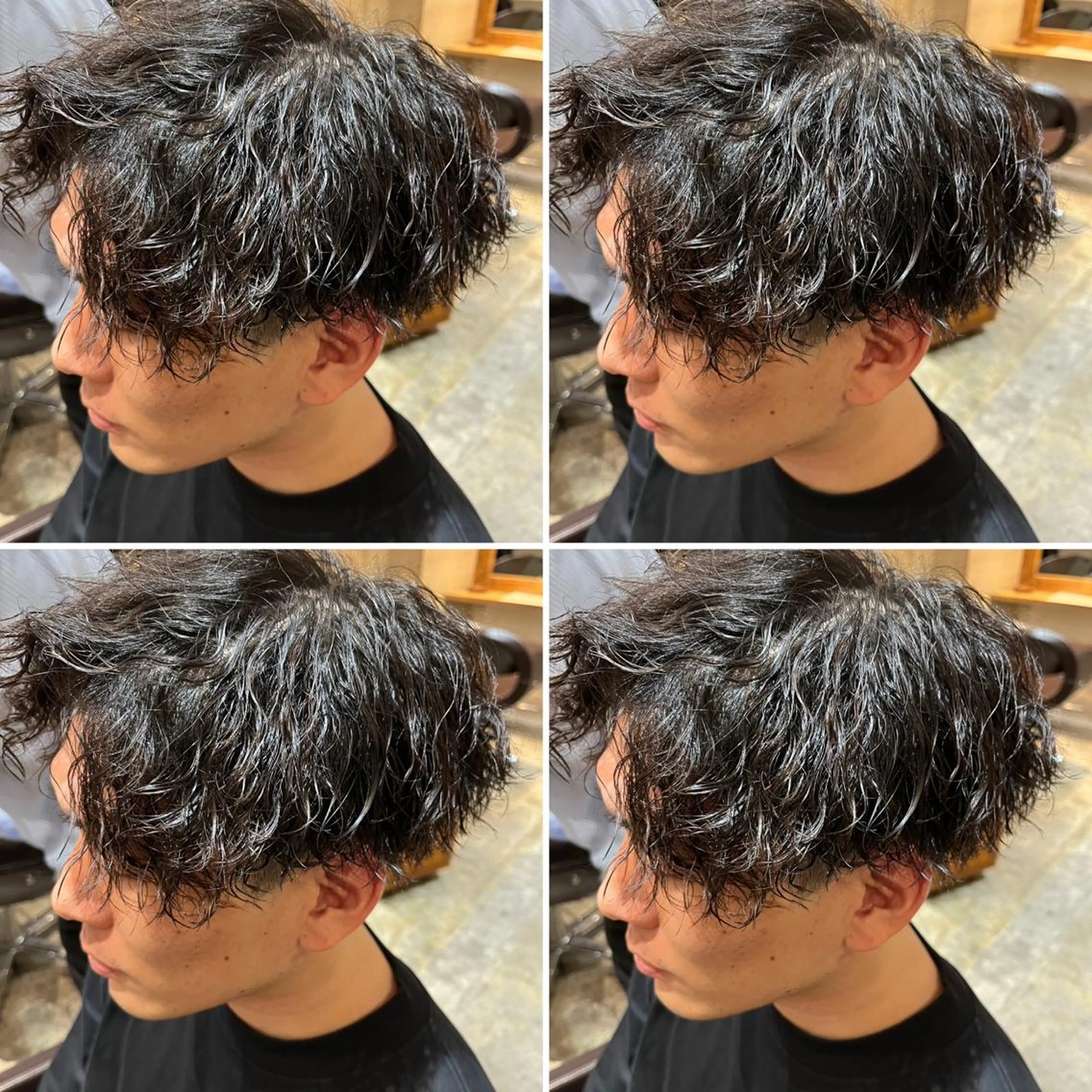 パーマ メンズ カット パーマ トリートメント ヘアセット 💈メンズパーマ特化 店長望月謙二郎💈のヘアスタイル