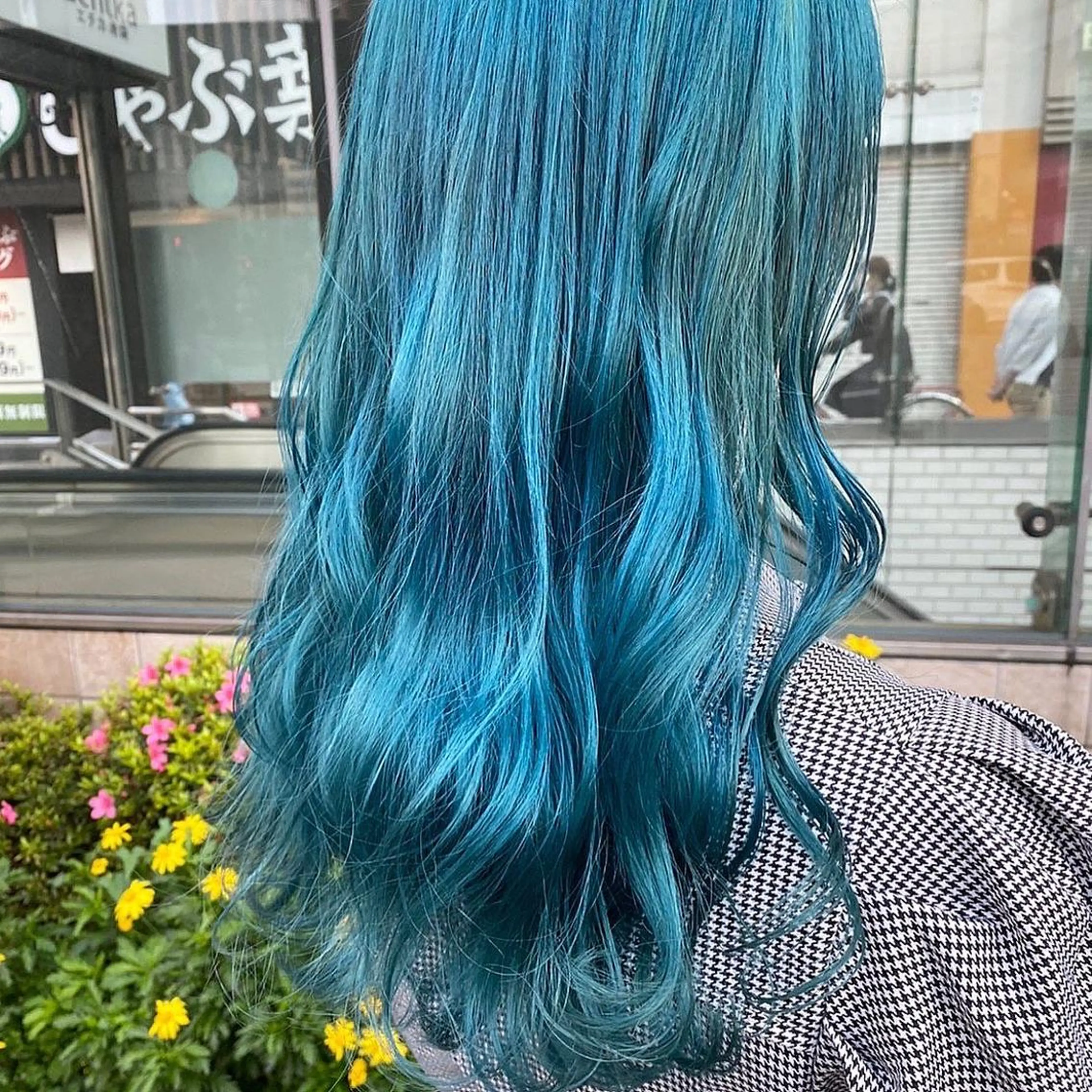 ロング カラー ヘアアレンジ ブルーカラー トリートメント 酸熱トリートメント カット トリートメント ヘッドスパ ヘアセット 🤍ベージュ×艶髪 🤍Ryuta🤍のヘアスタイル