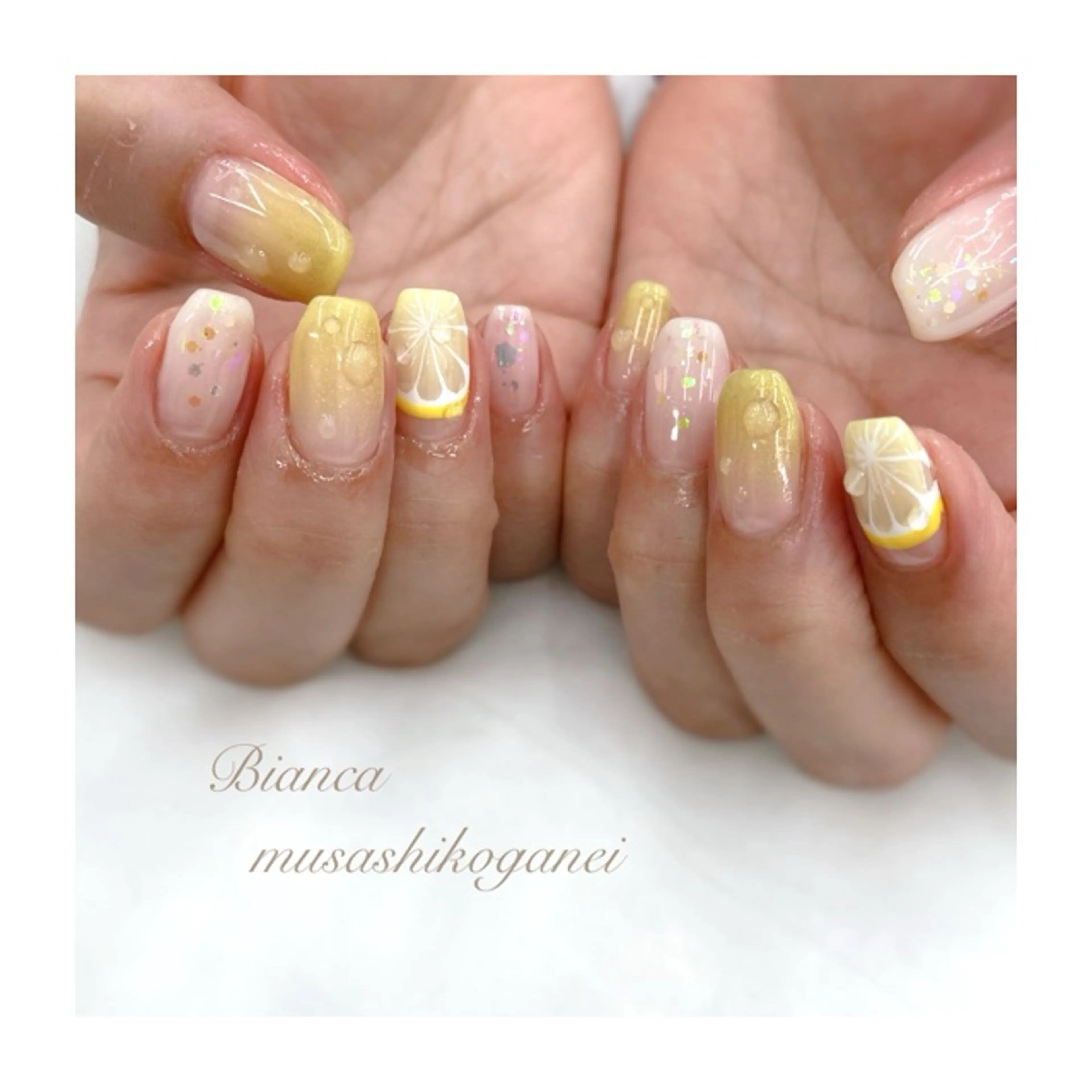ネイル ハンドネイル Bianca 武蔵小金井 しぎはらのネイルデザイン