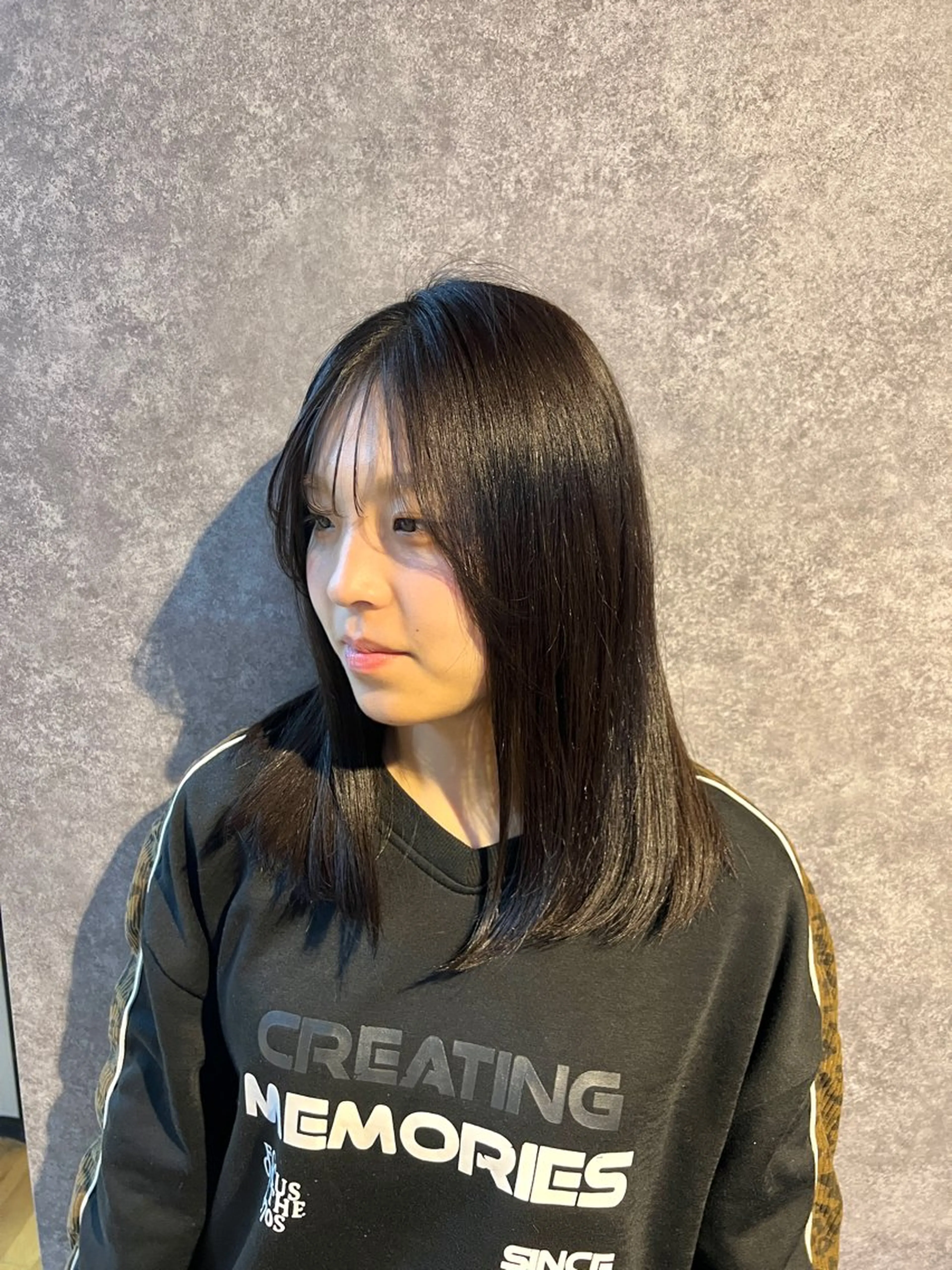 ミディアム 水田 芹七のヘアスタイル