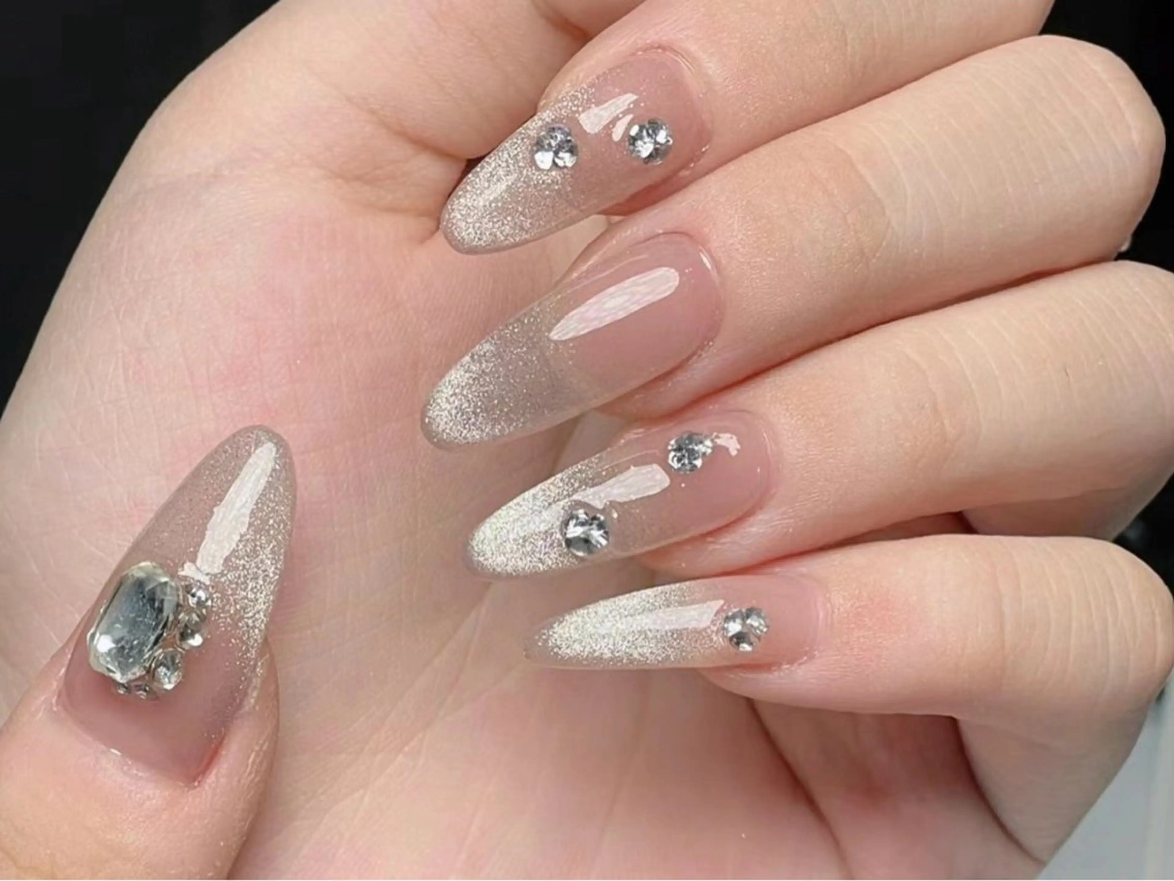 ネイル チークネイル 長さ出し フットネイル フレンチネイル ジェルネイル ハンドネイル Niko Nail salon 銀座本店のネイルデザイン