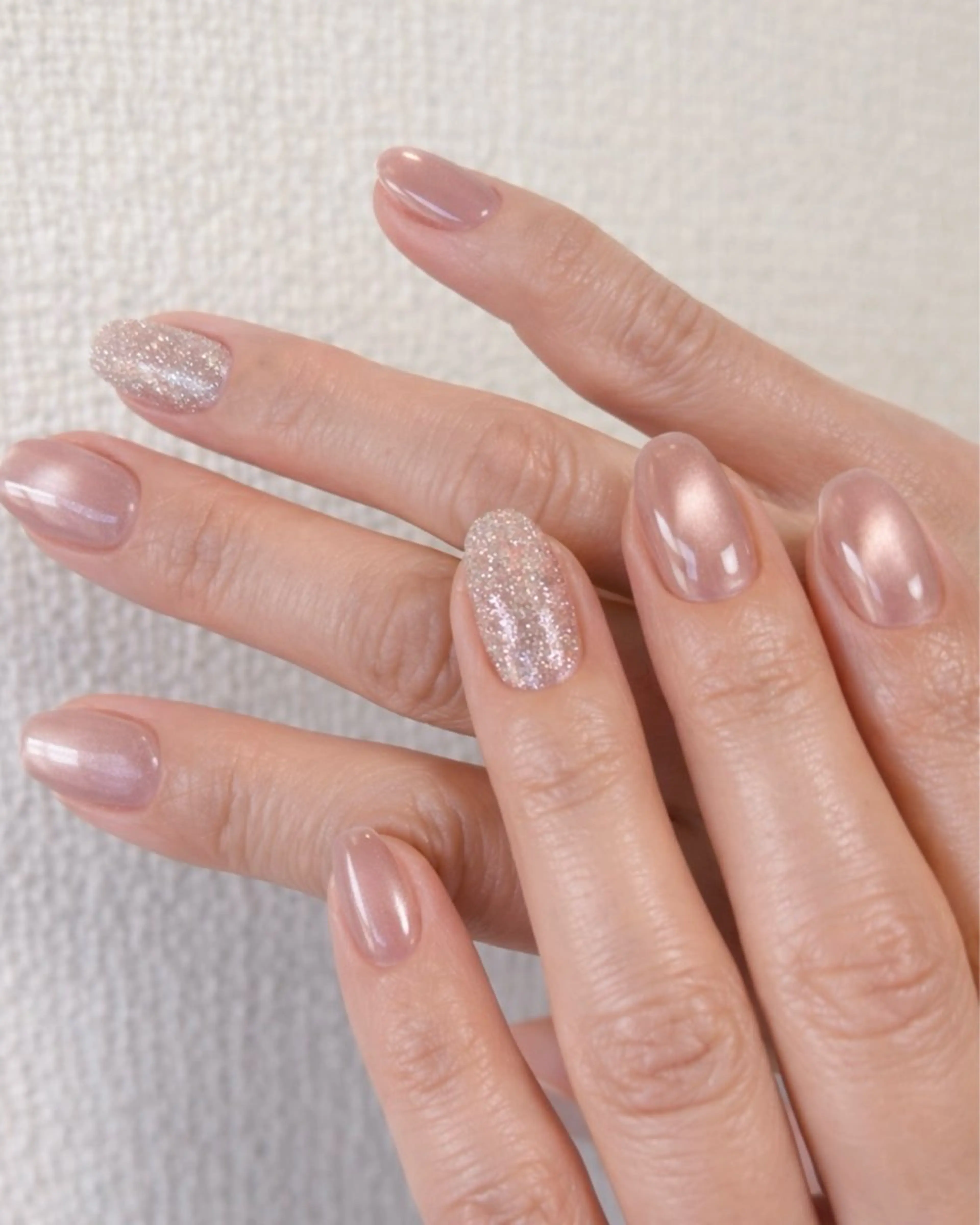 ネイル フラッシュネイル キラキラネイル マグネットネイル ハンドネイル nua. natsumiのネイルデザイン