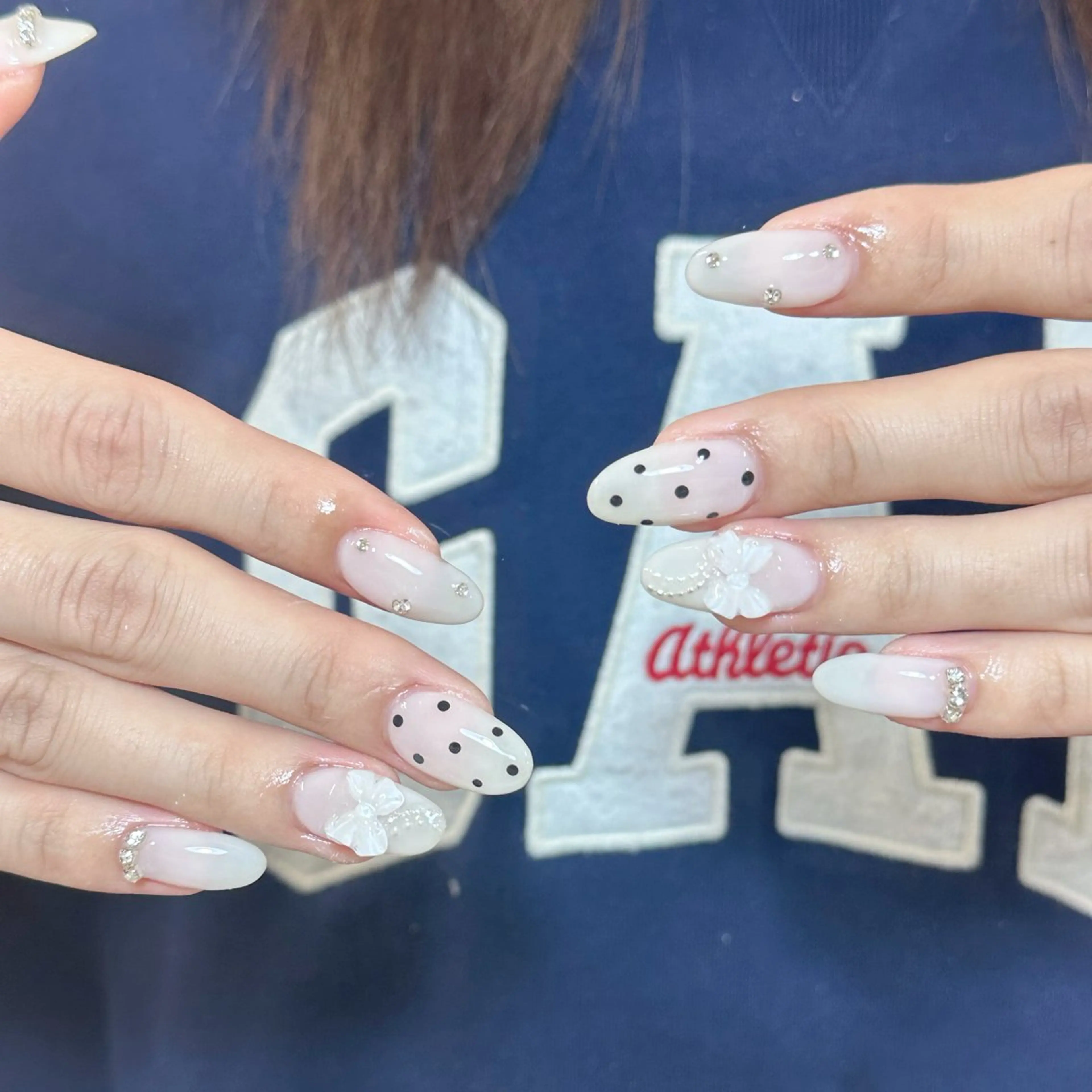 ネイル ハンドネイル 🍄Rina🍄 韓国風ネイルのネイルデザイン