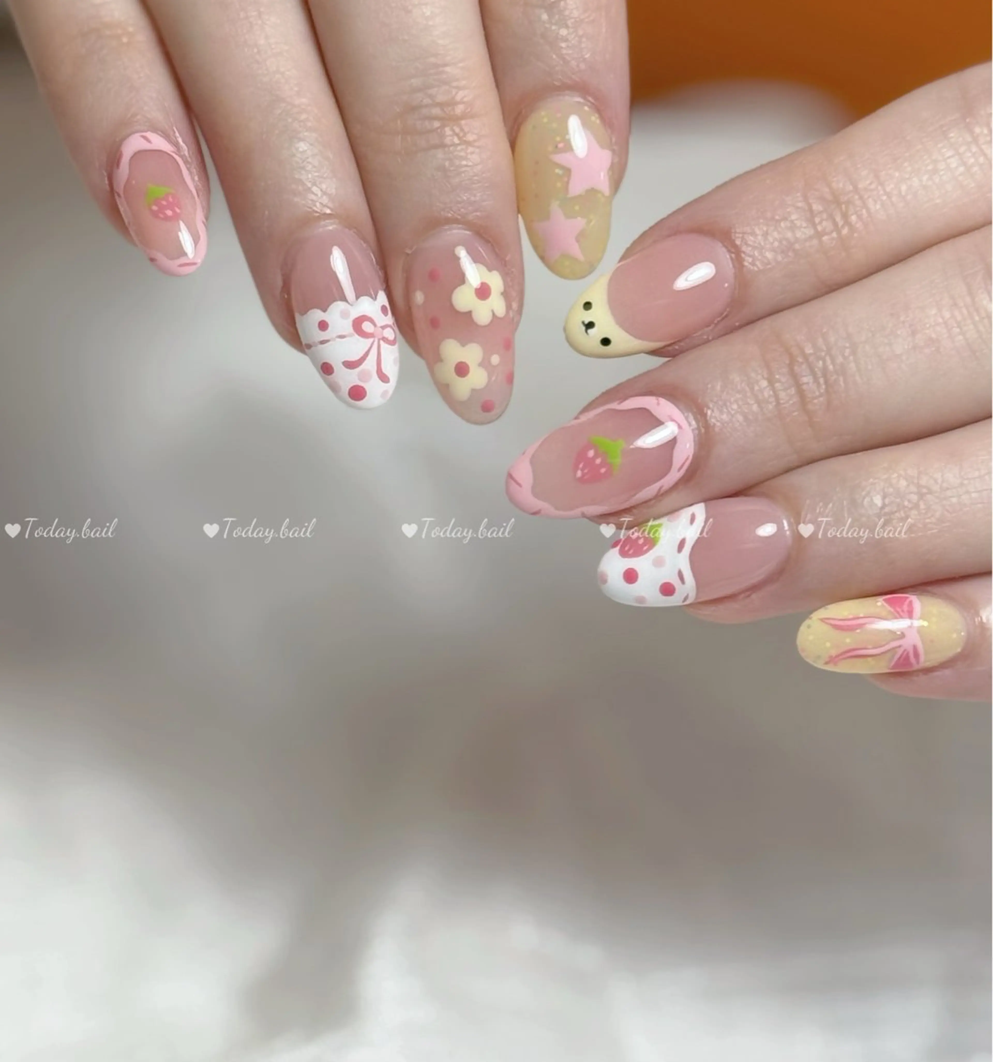 ネイル ハンドネイル 🎀Today nail💅のネイルデザイン