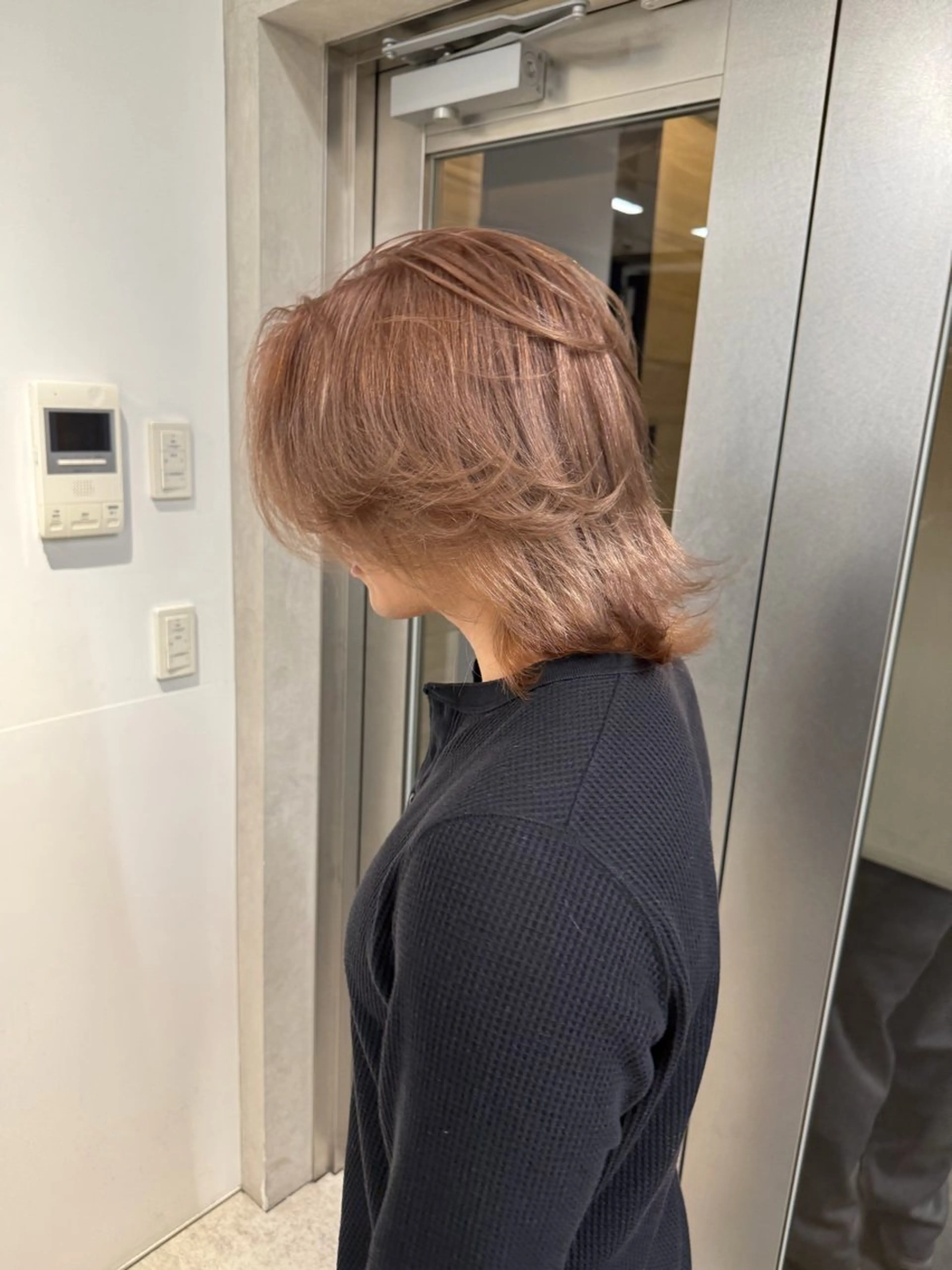 セミロング カラー パーマ メンズ カット トリートメント 💈原宿指名No.1 センターパート💈のヘアスタイル