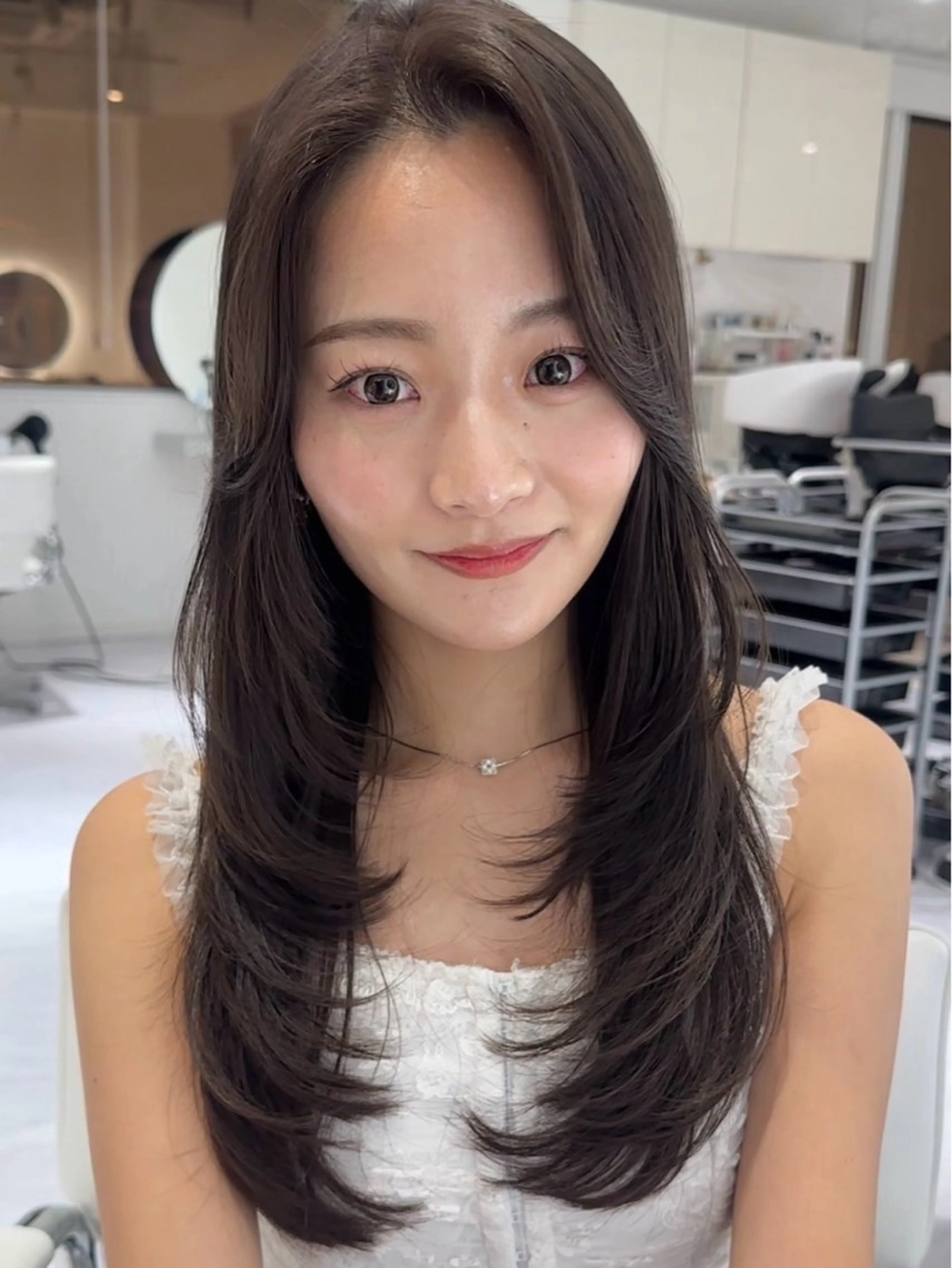 ロング カラー レイヤー/髪質改善/ ブリーチ/コタケのヘアスタイル