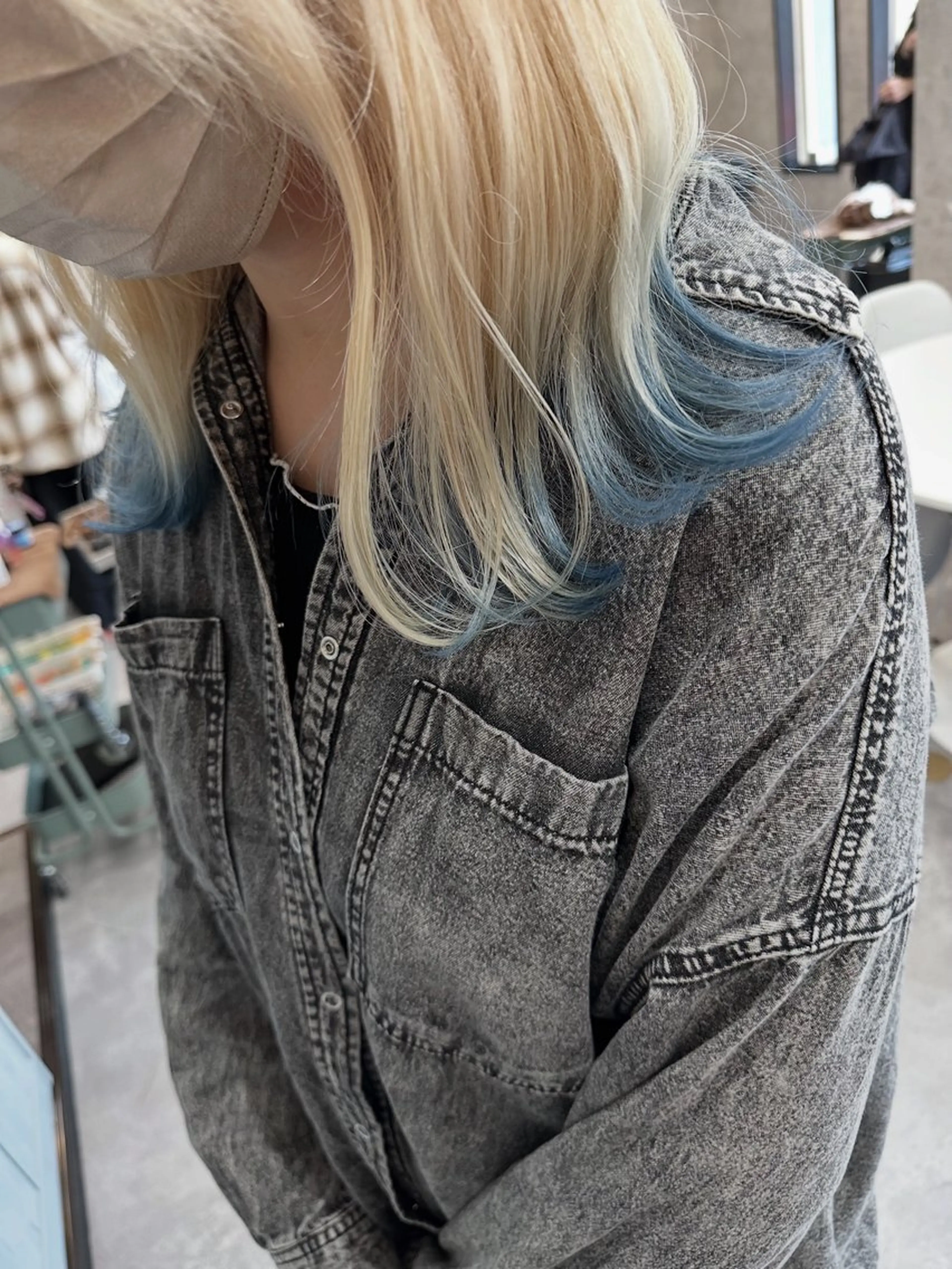 ミディアム カット ヘアカラー トリートメント 🌿透き通るツヤ髪× 縮毛矯正✂︎戸祭　伶のヘアスタイル