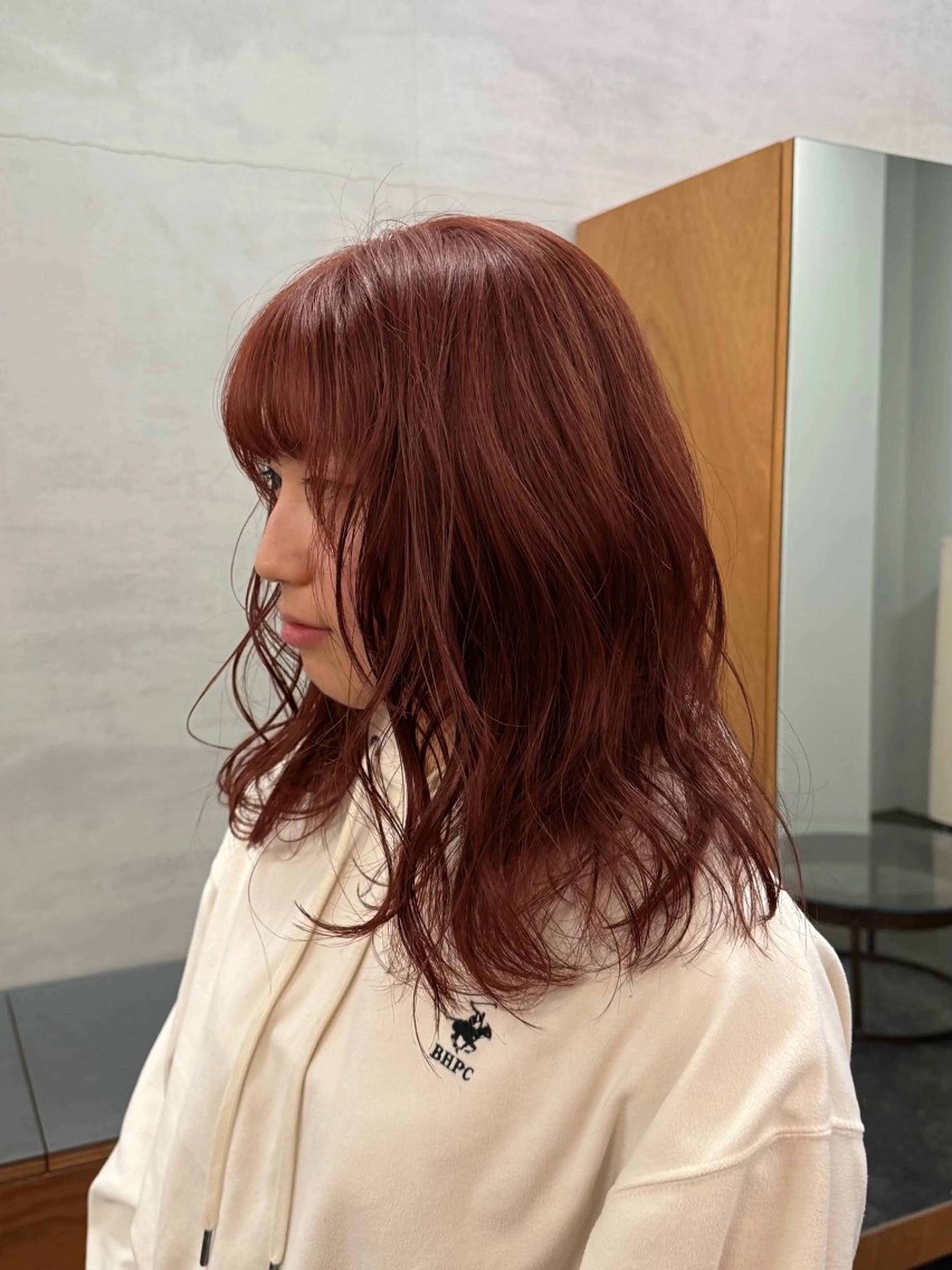 セミロング ヘアカラー トリートメント コノカ/暖色カラー/ 透明感カラーのヘアスタイル