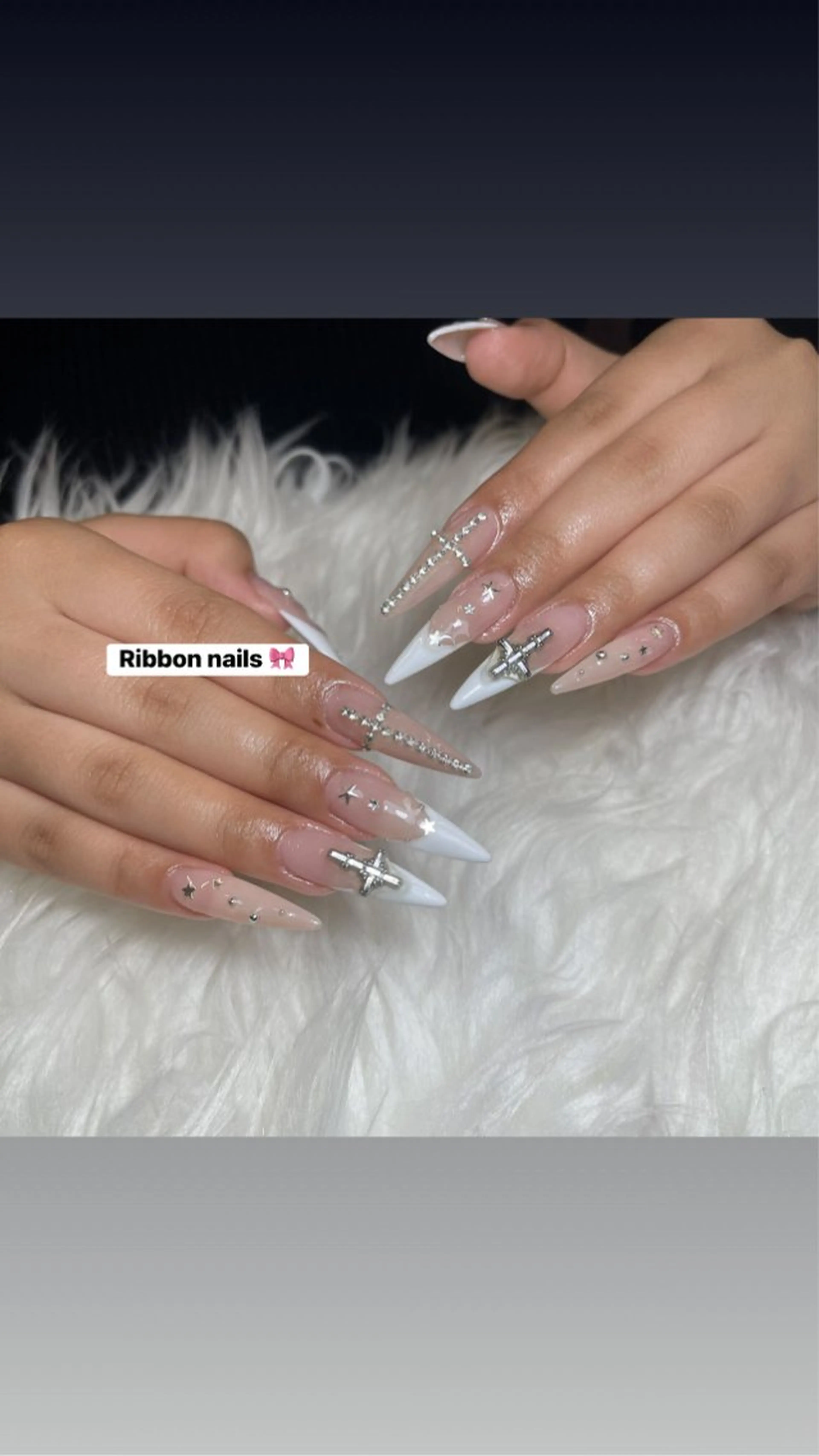 ネイル フレンチネイル ジェルネイル マグネットネイル 持ち込み ニュアンスネイル NiJi Nailsのネイルデザイン