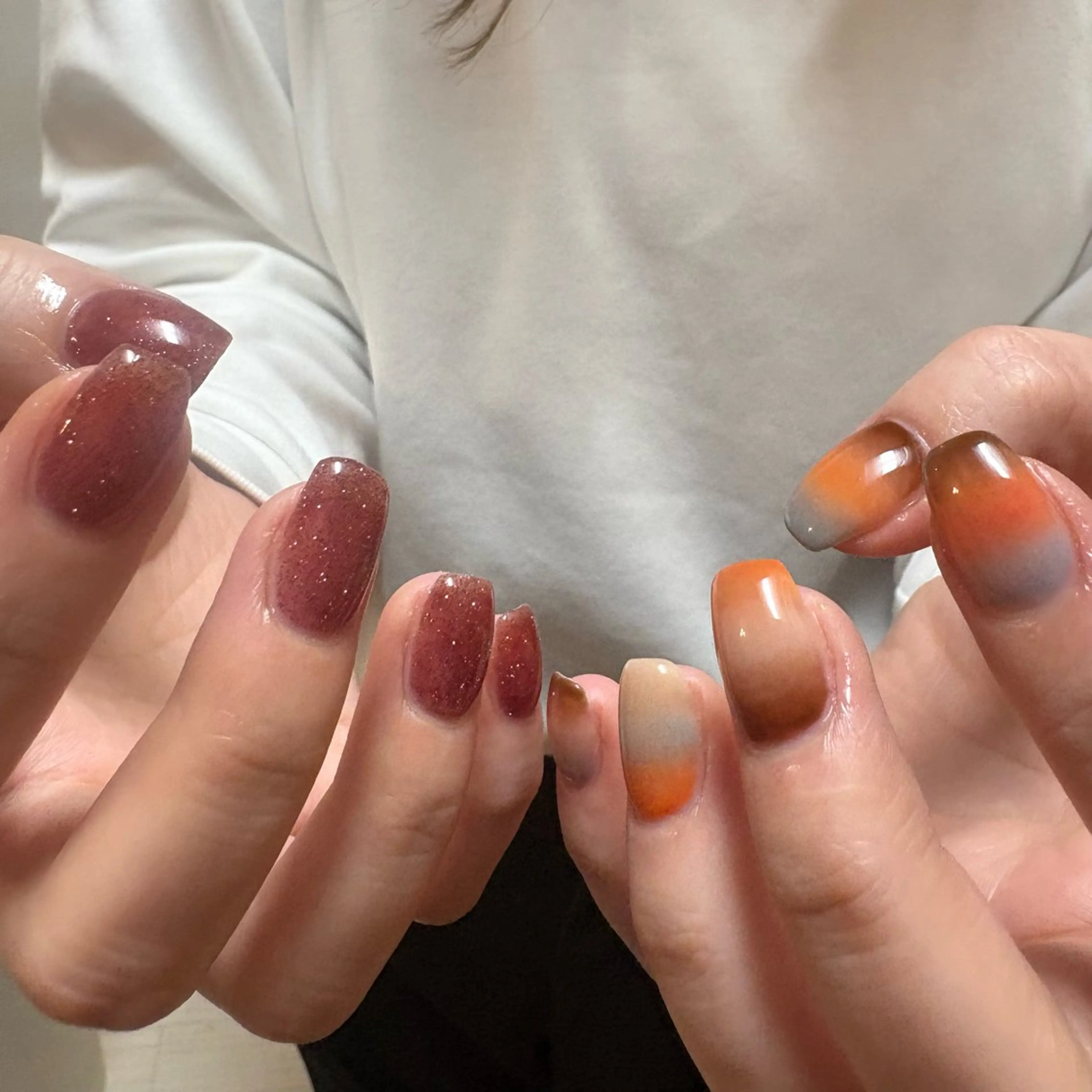 ネイル アートネイル ハンドネイル カメレオン京橋🌻 草葉由佳のネイルデザイン